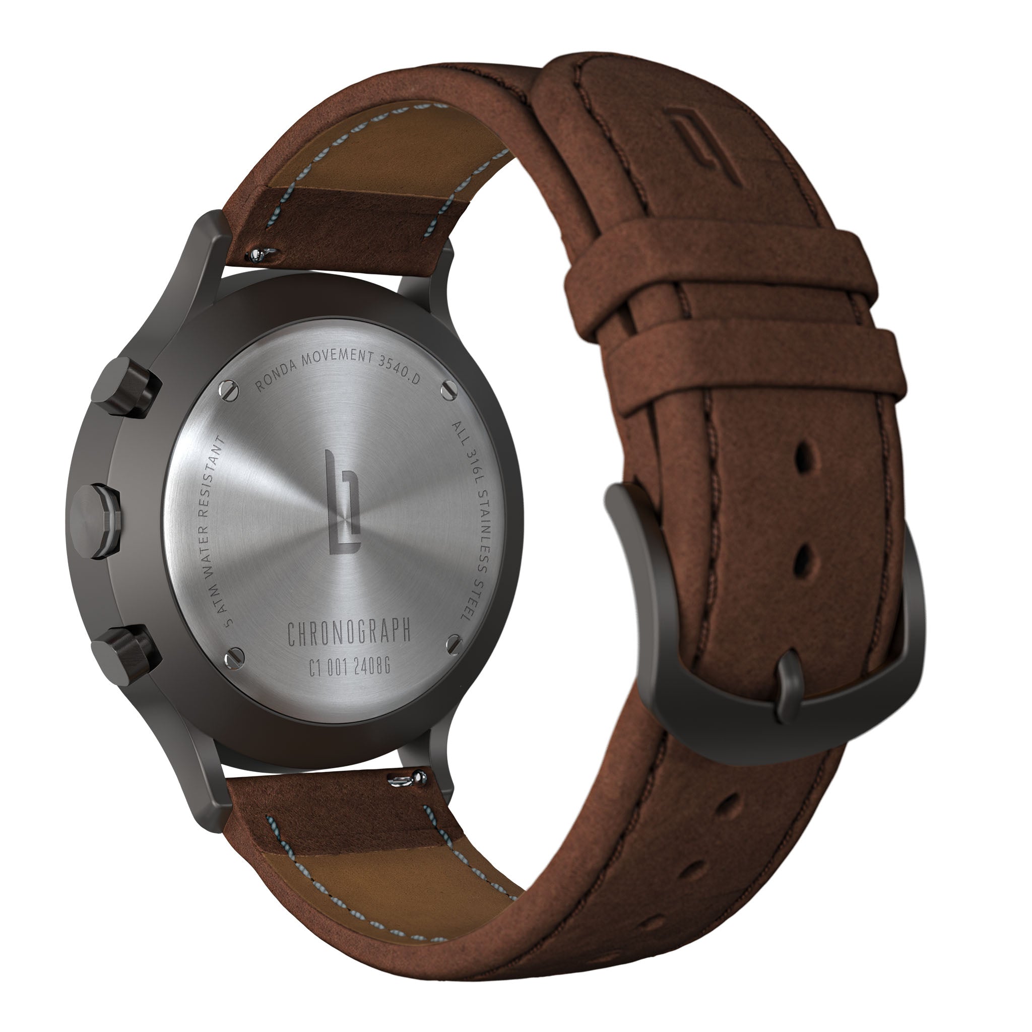 Chronograph Dark Silver White - Lilienthal Berlin