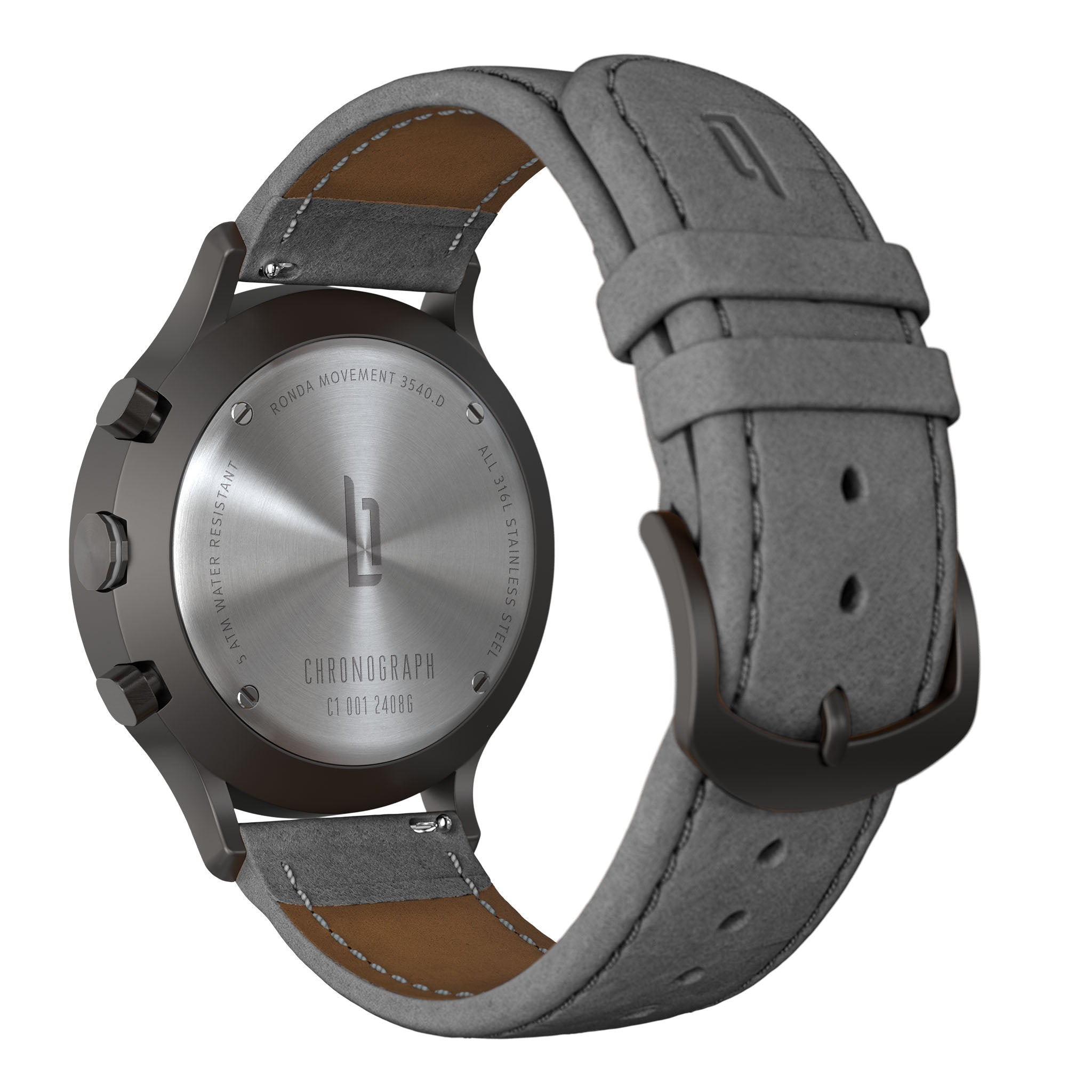 Chronograph Dark Silver White - Lilienthal Berlin