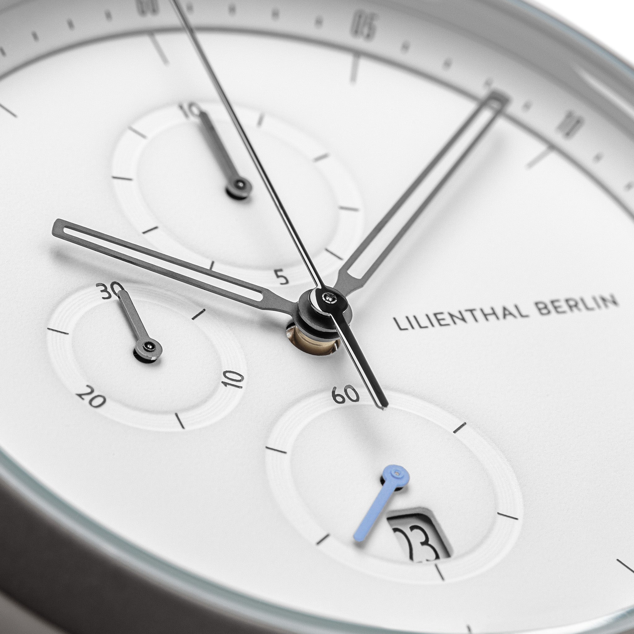 Chronograph Dark Silver White - Lilienthal Berlin
