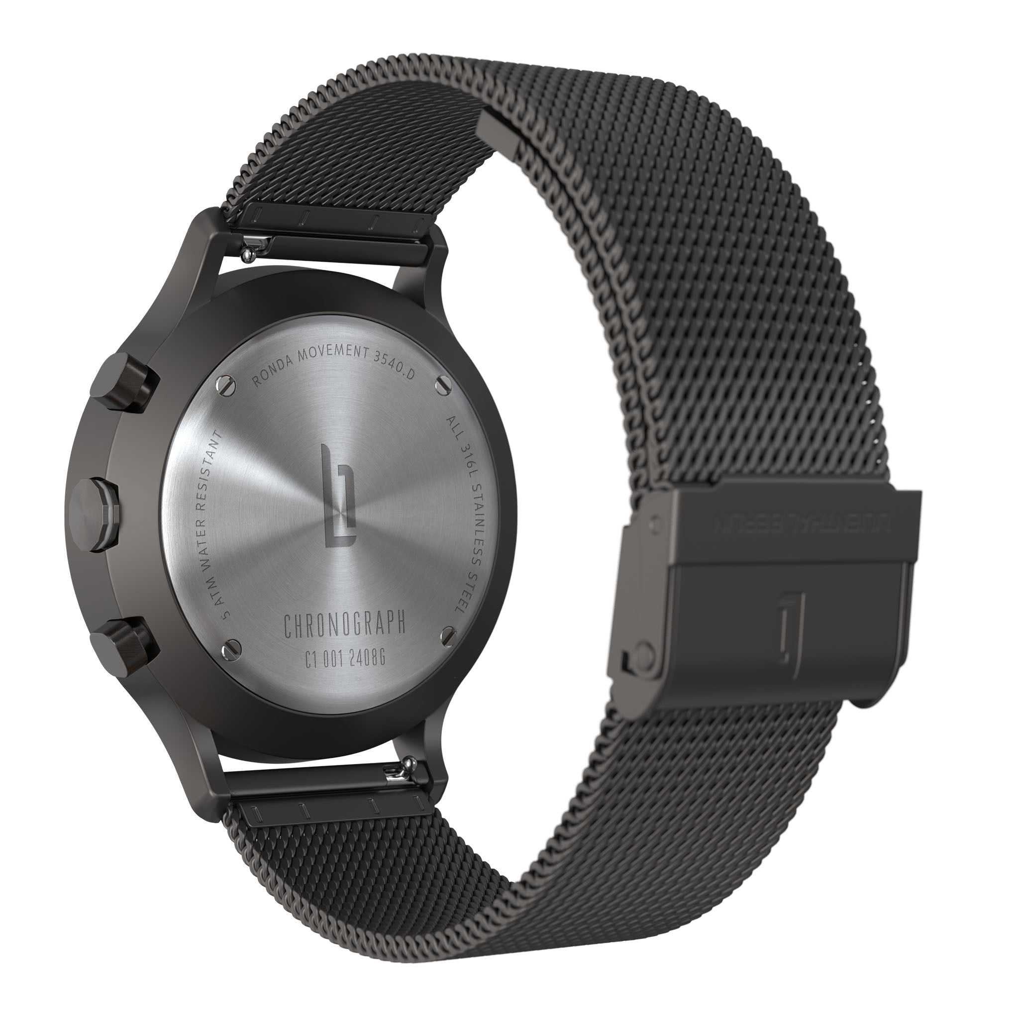 Chronograph Dark Silver White - Lilienthal Berlin