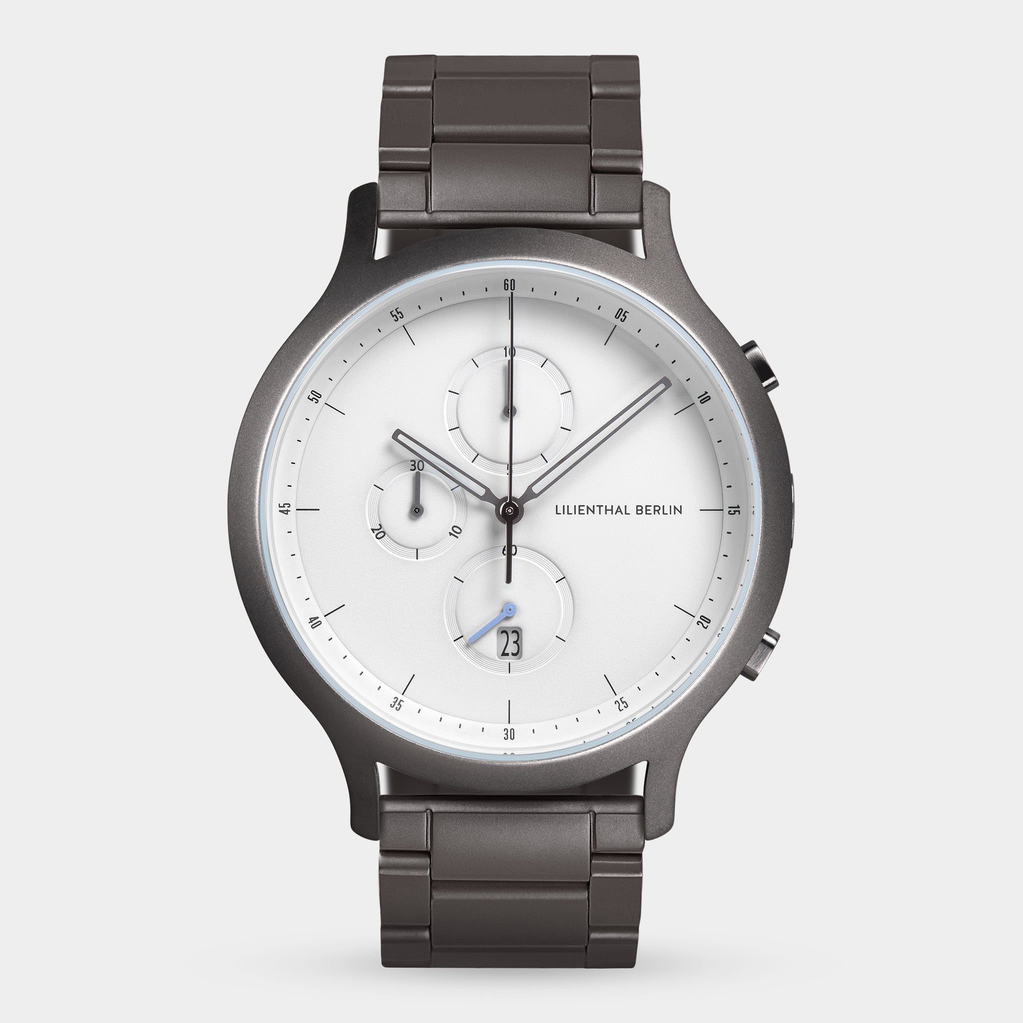 Chronograph Dark Silver White - Lilienthal Berlin
