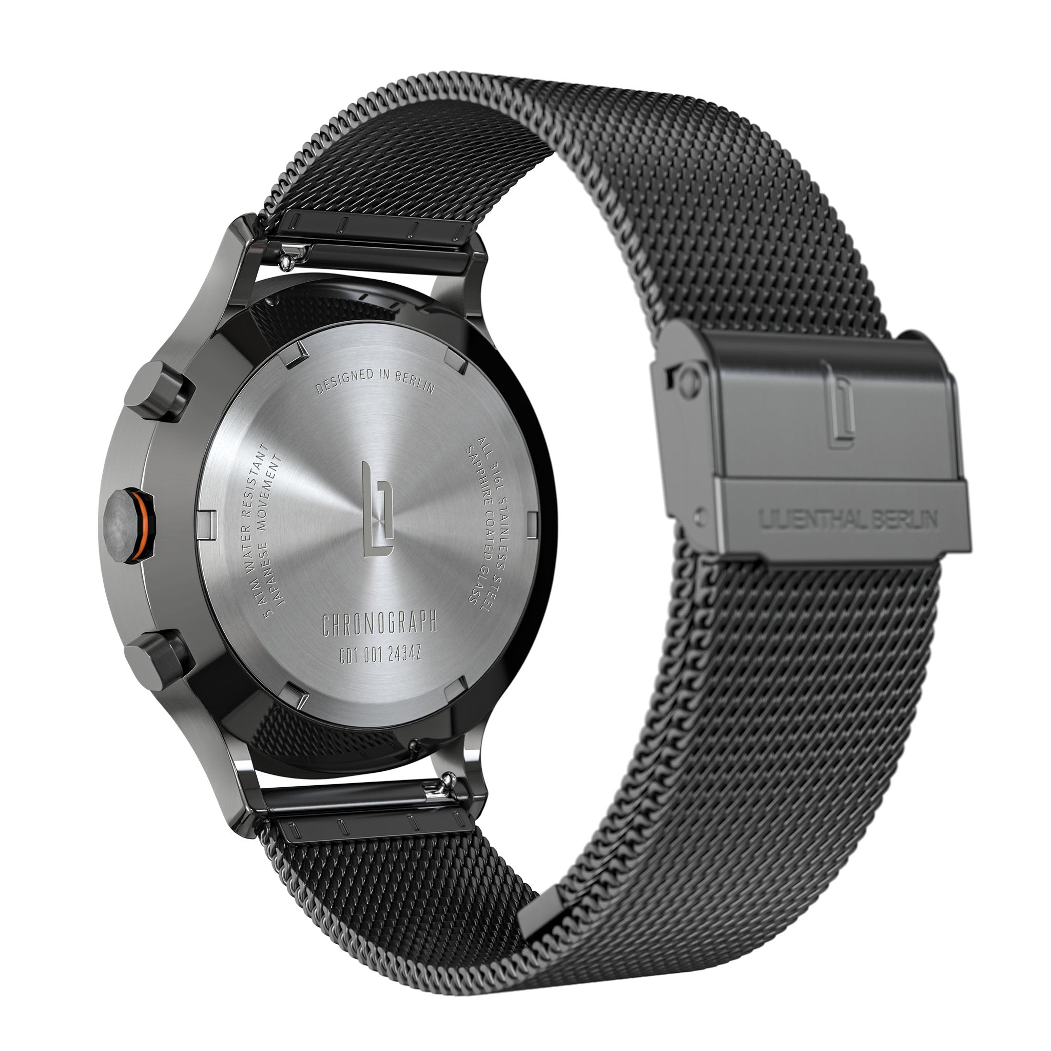 Chronograph LP Dark Silver Orange - Lilienthal Berlin