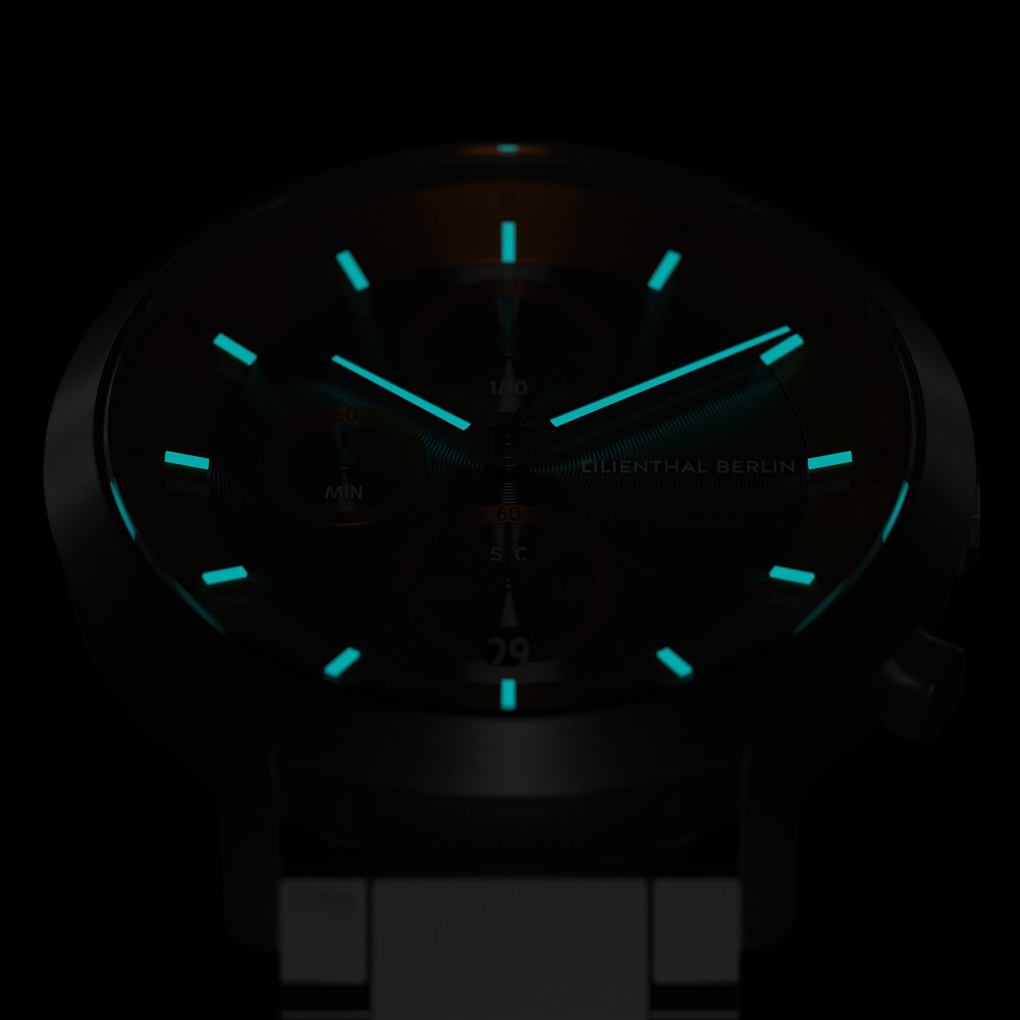 Chronograph LP Dark Silver Orange - Lilienthal Berlin