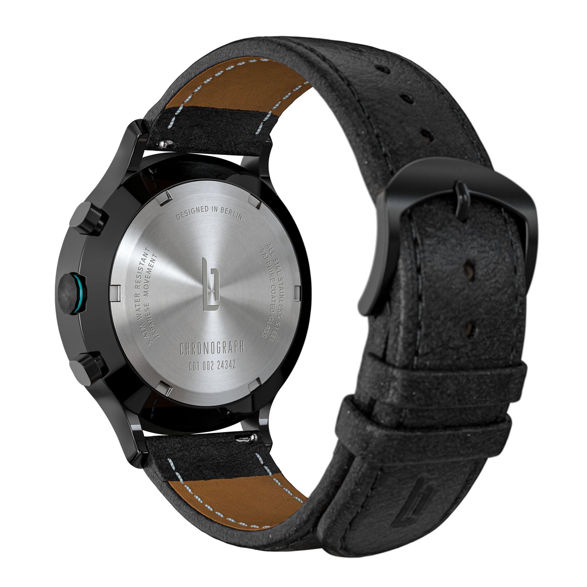 Chronograph LP Black Cyan - Lilienthal Berlin