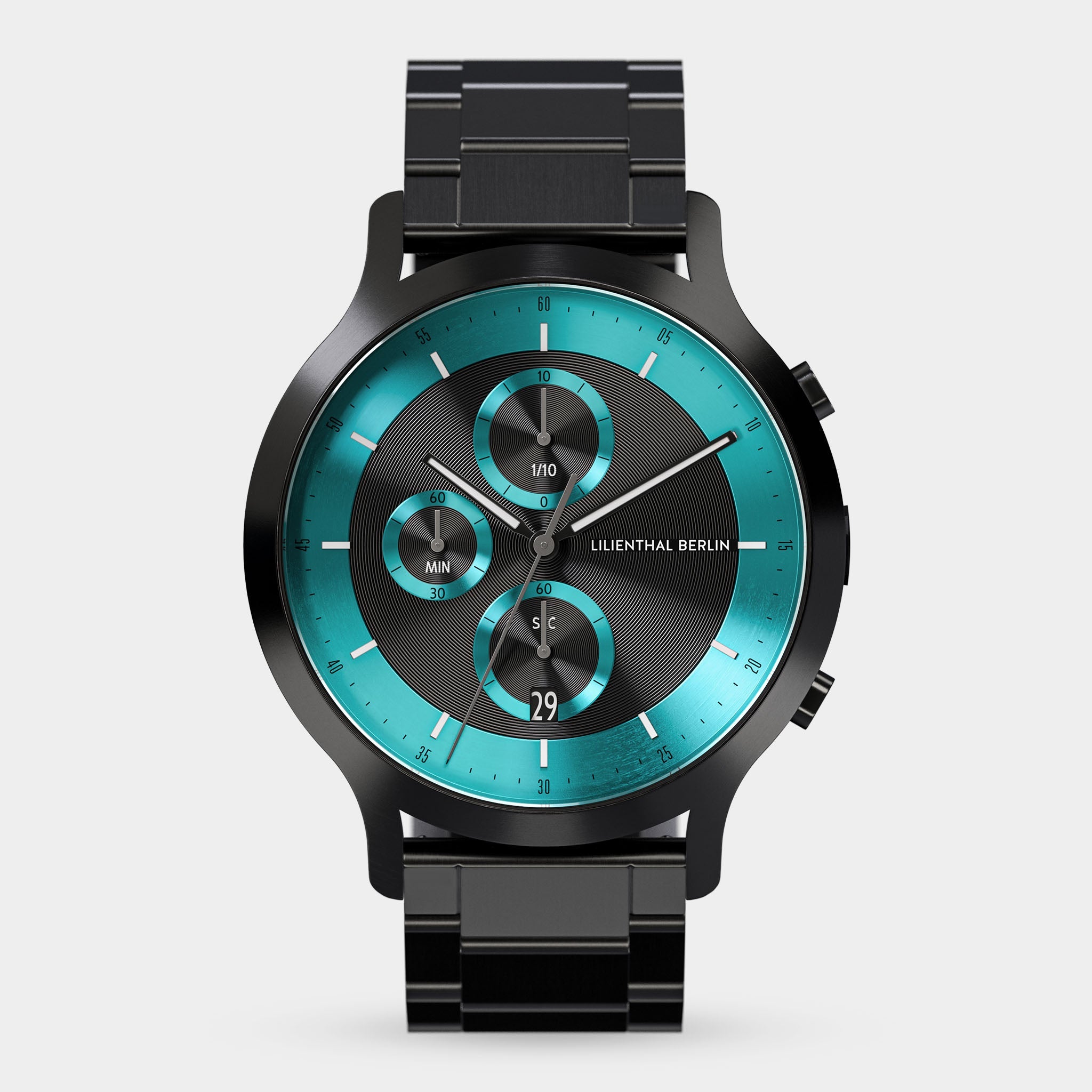 Chronograph LP Black Cyan - Lilienthal Berlin