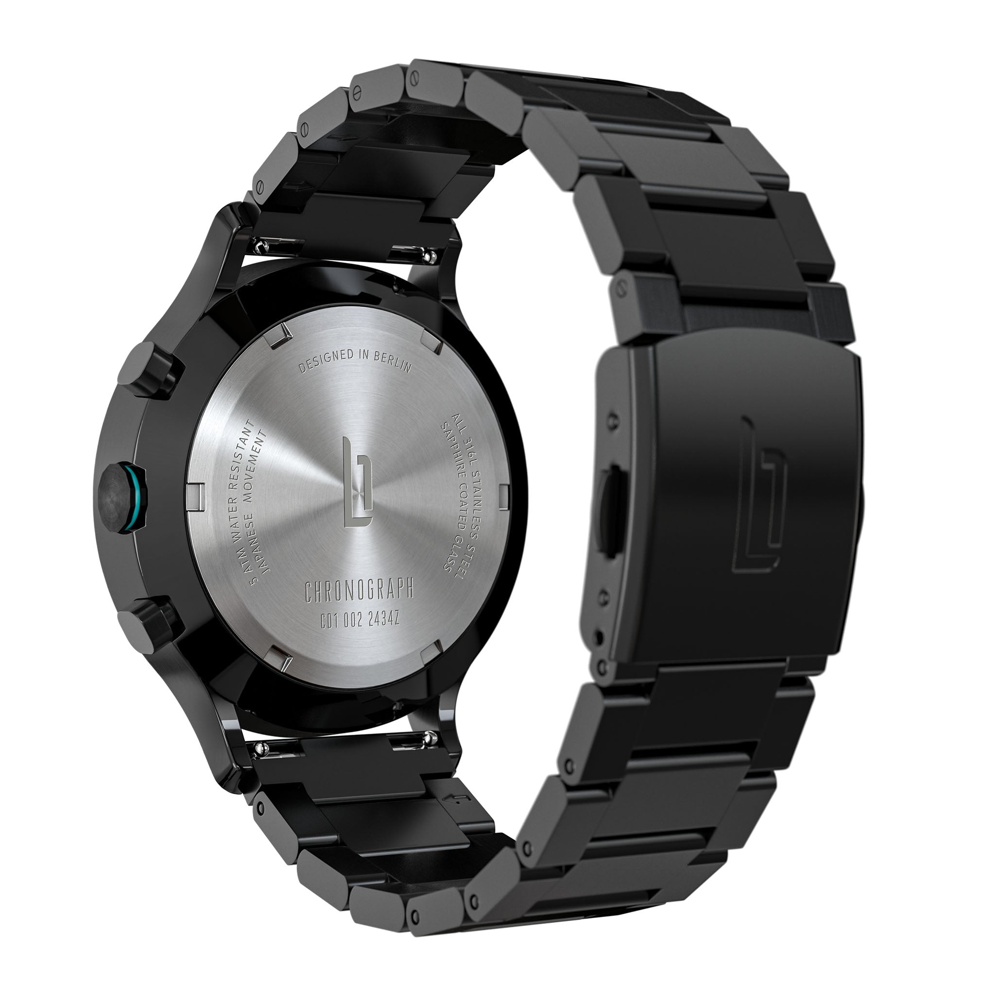 Chronograph LP Black Cyan - Lilienthal Berlin