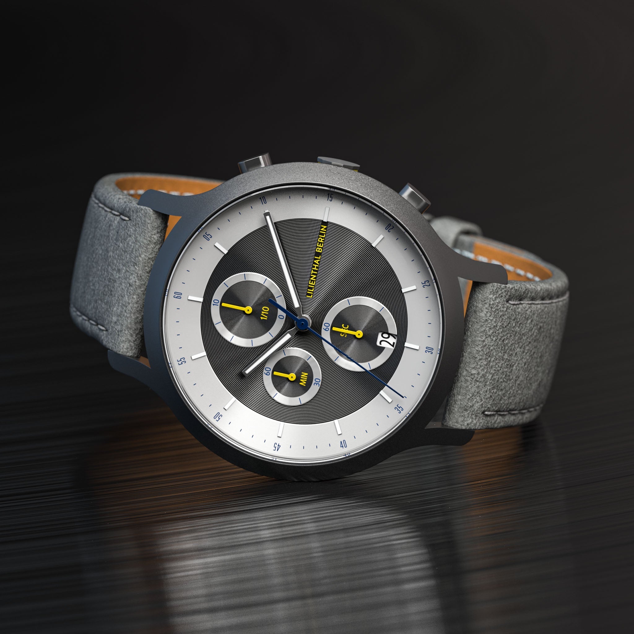 Chronograph LP Dark Silver White - Lilienthal Berlin