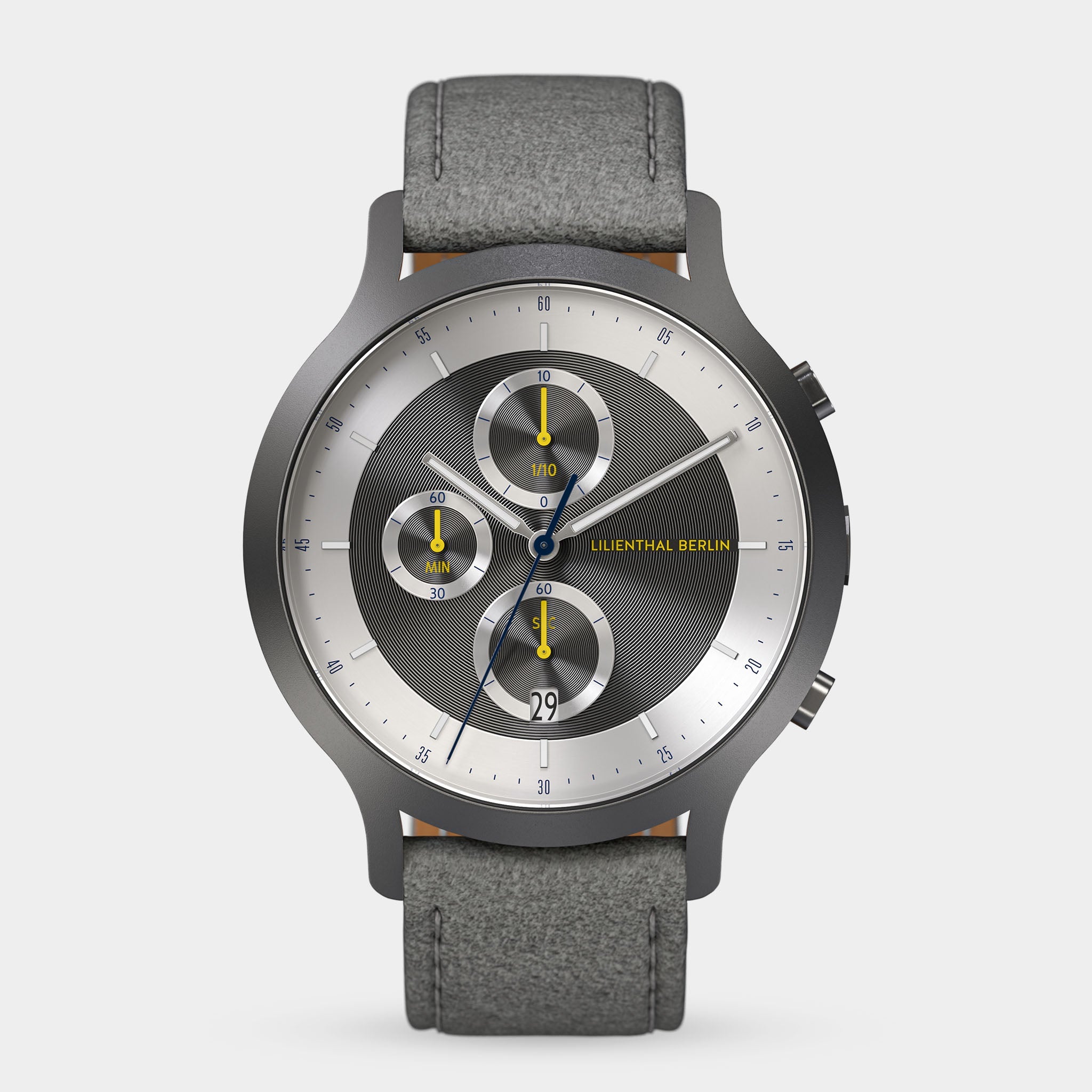 Chronograph LP Dark Silver White - Lilienthal Berlin