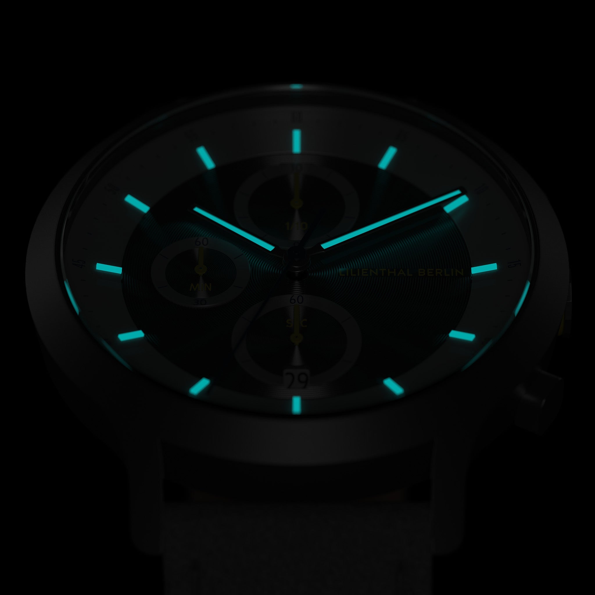 Chronograph LP Dark Silver White - Lilienthal Berlin