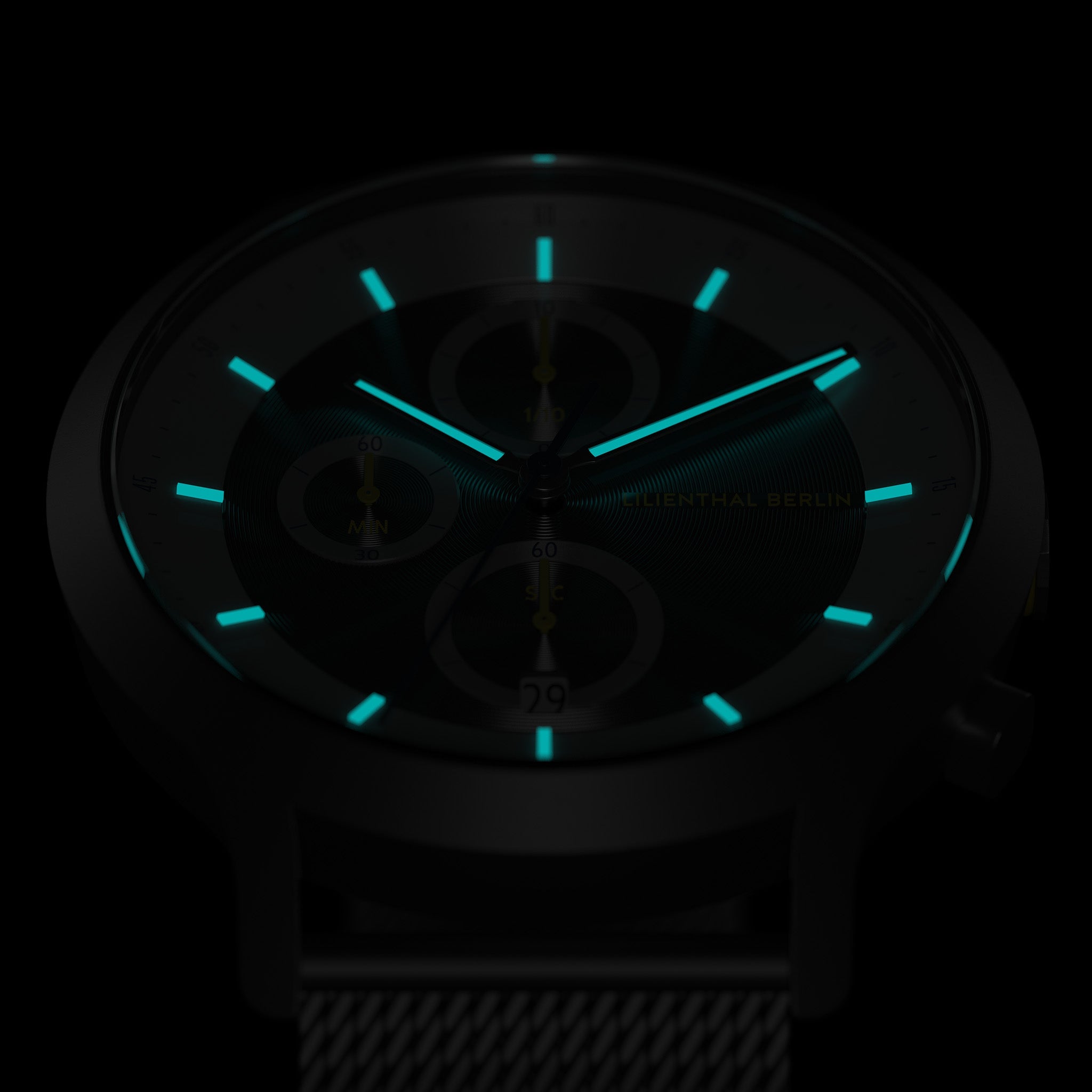 Chronograph LP Dark Silver White - Lilienthal Berlin