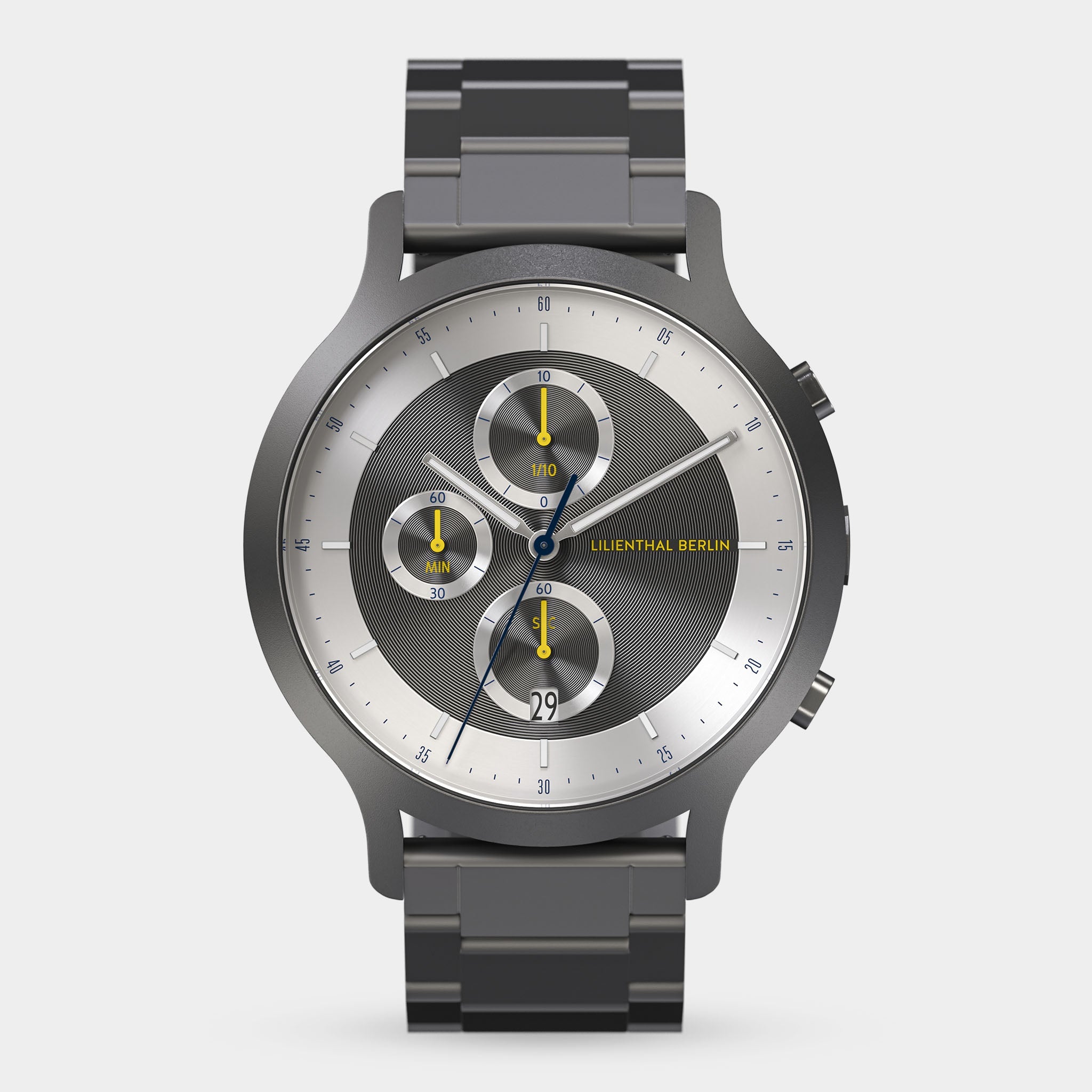 Chronograph LP Dark Silver White - Lilienthal Berlin