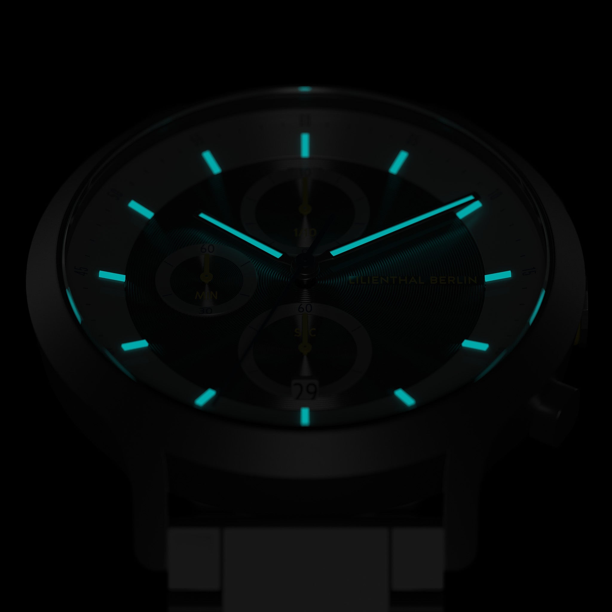 Chronograph LP Dark Silver White - Lilienthal Berlin