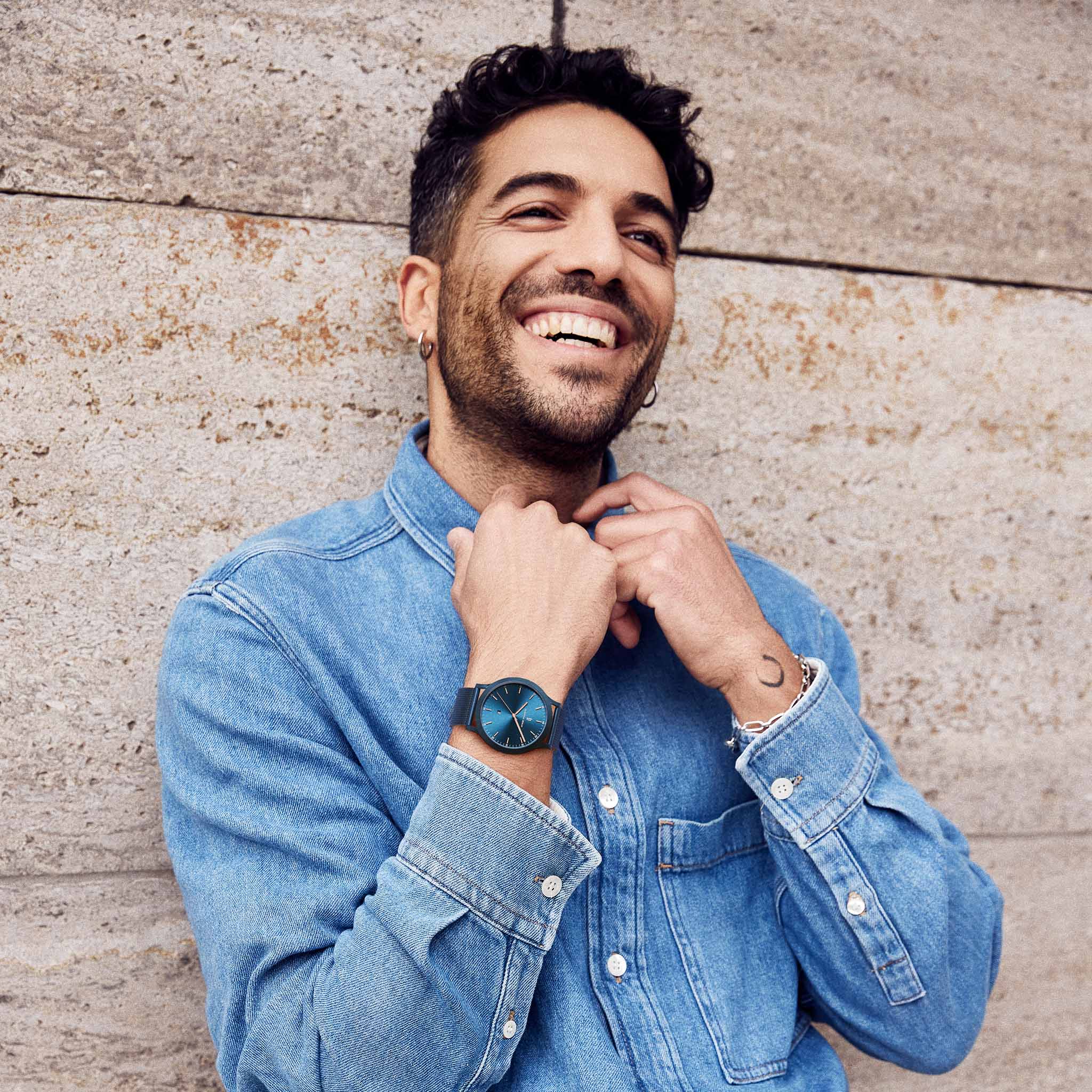 Huxley Blue Rose Gold - Lilienthal Berlin