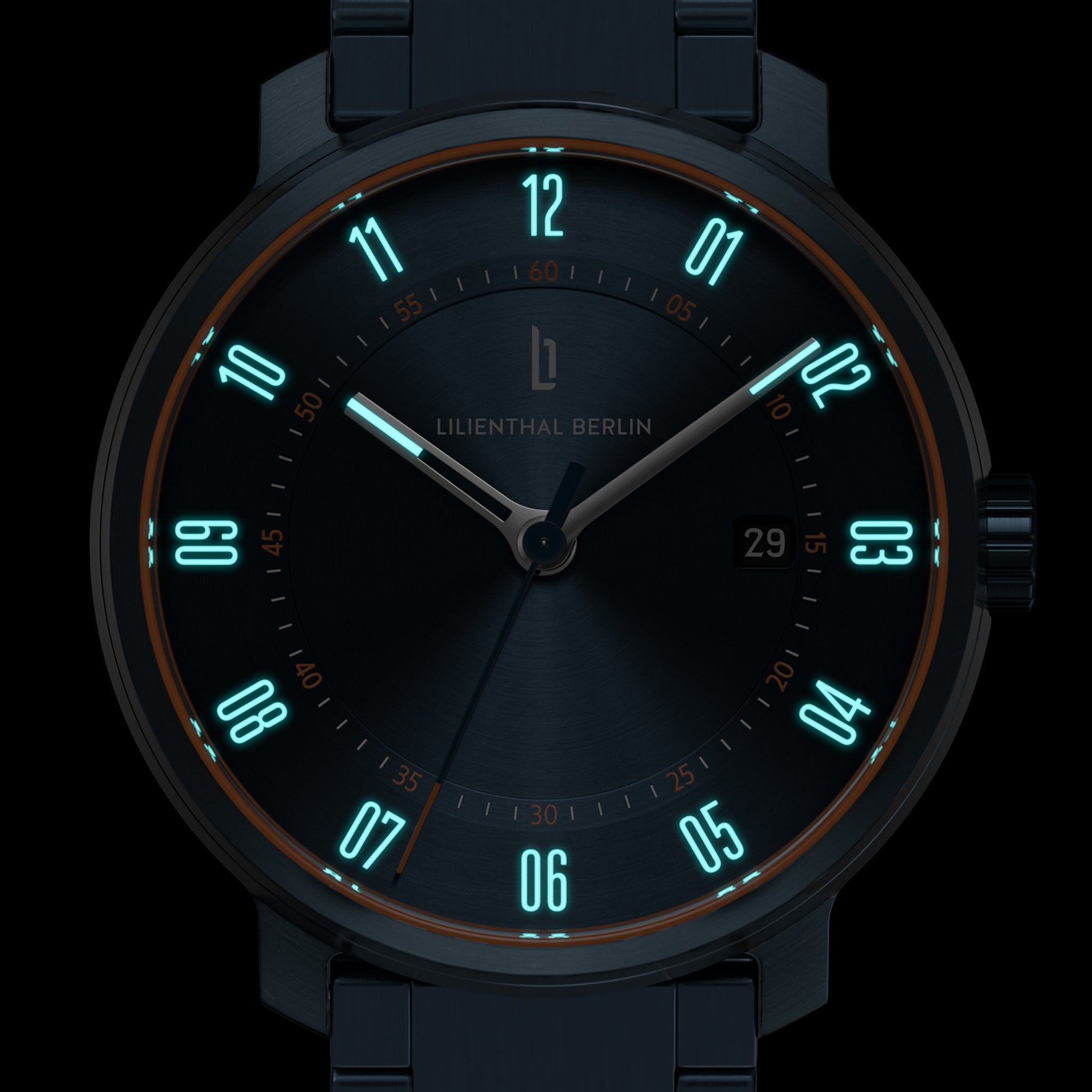 Neolux Blue Orange - Stainless Steel Blue Brushed - Lilienthal Berlin