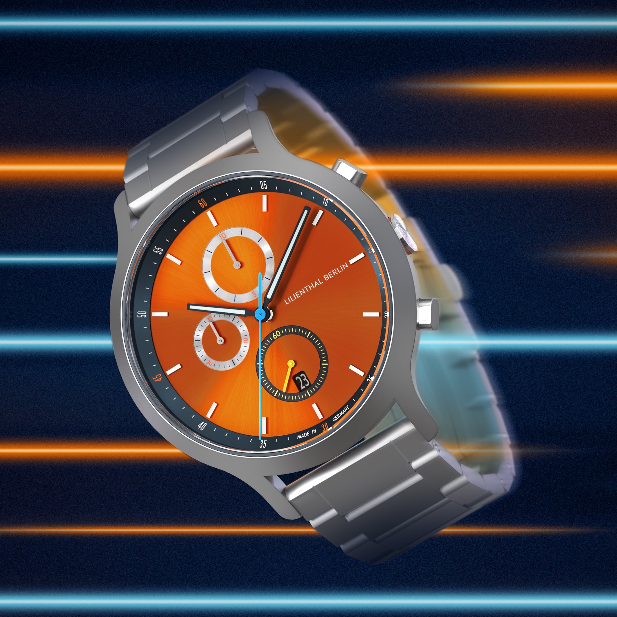 Chronograph Vibrant Orange - Lilienthal Berlin