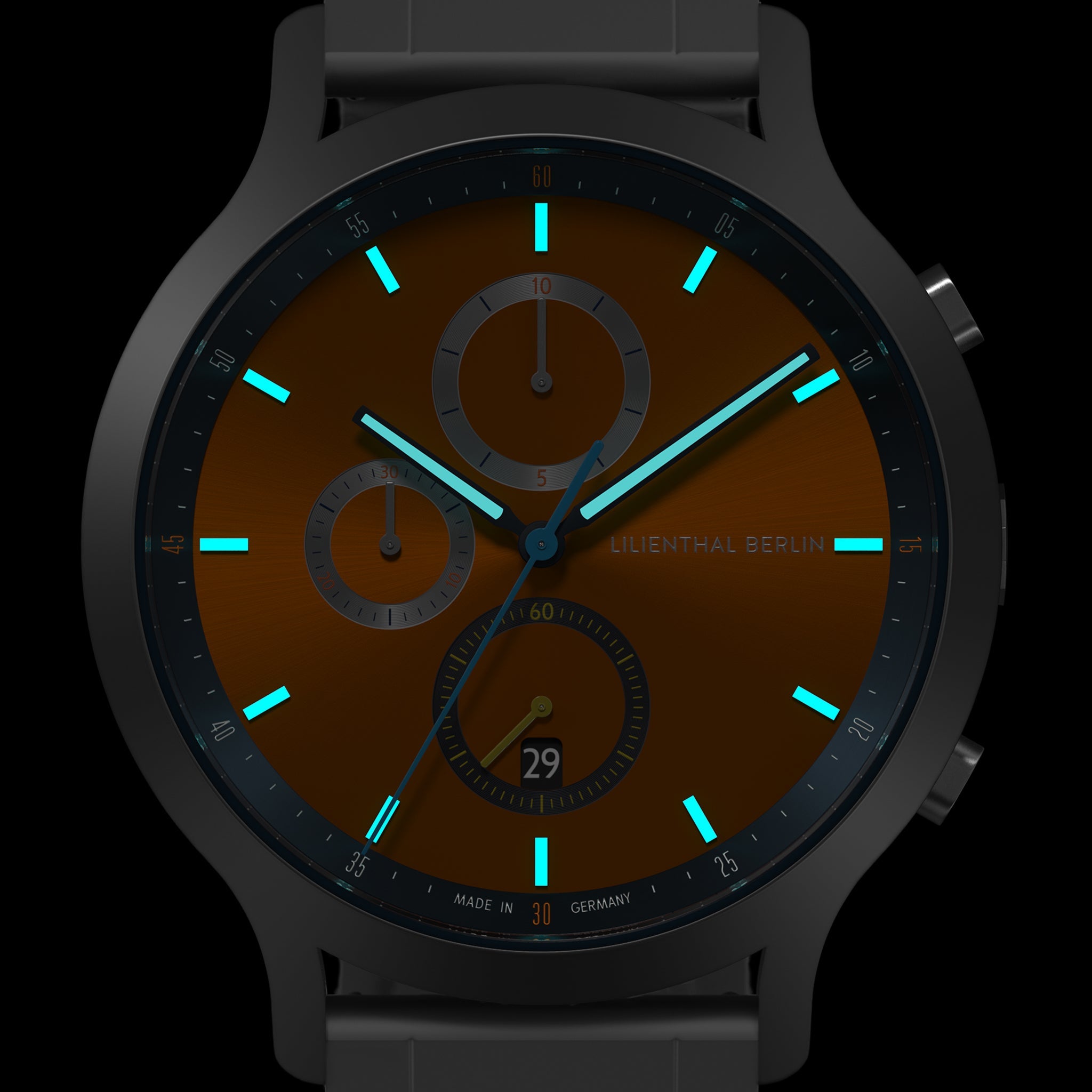 Chronograph Vibrant Orange - Lilienthal Berlin