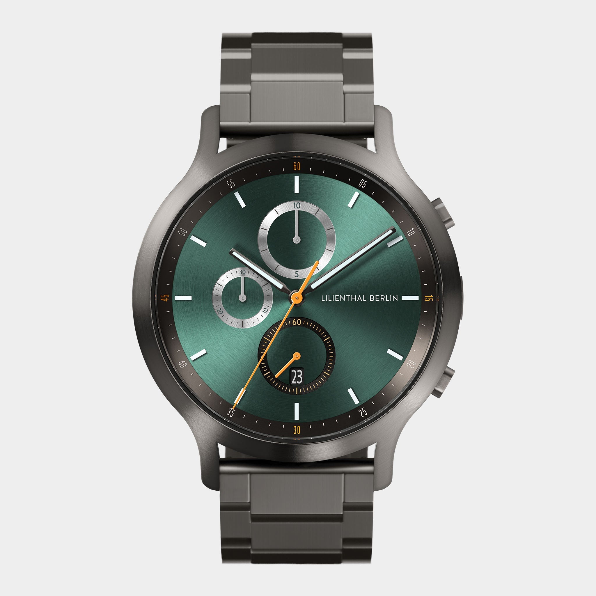 ケルベロスGEN2 Chronograph Getaway Green Stainless steel Anthracite Brushed
