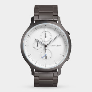 Chronograph Dark Silver White - Lilienthal Berlin