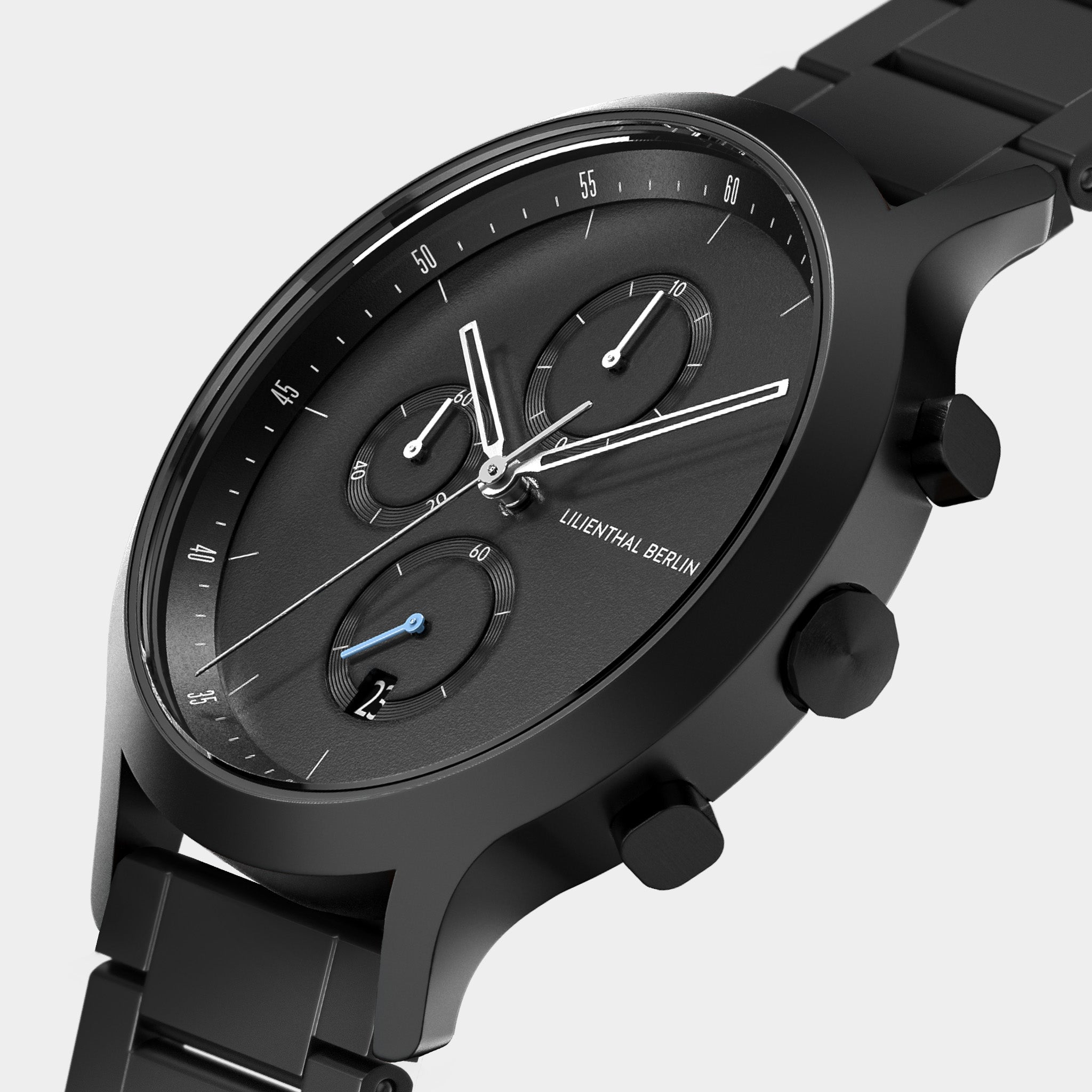 Chronograph All Black Stainless steel Black Matte – Lilienthal