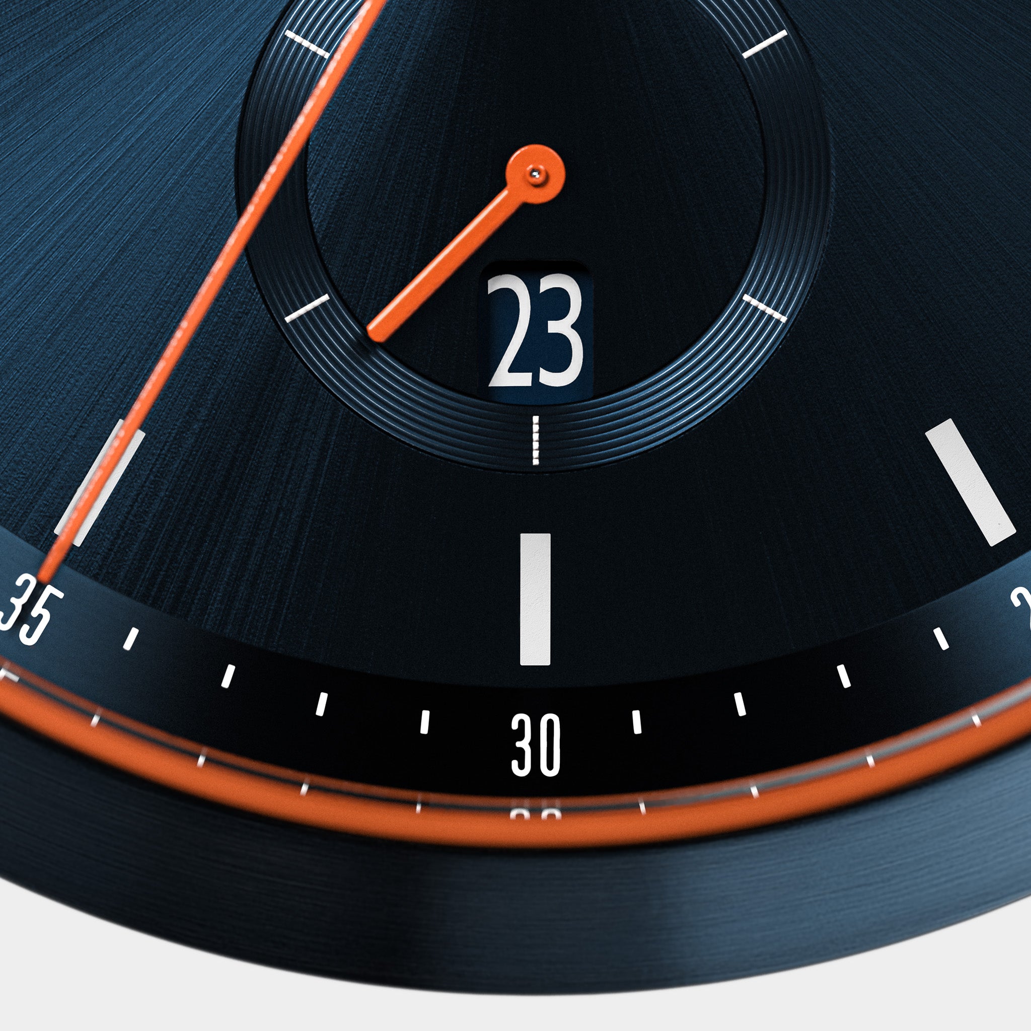 Chronograph Blue Orange Stainless steel Blue Brushed – Lilienthal