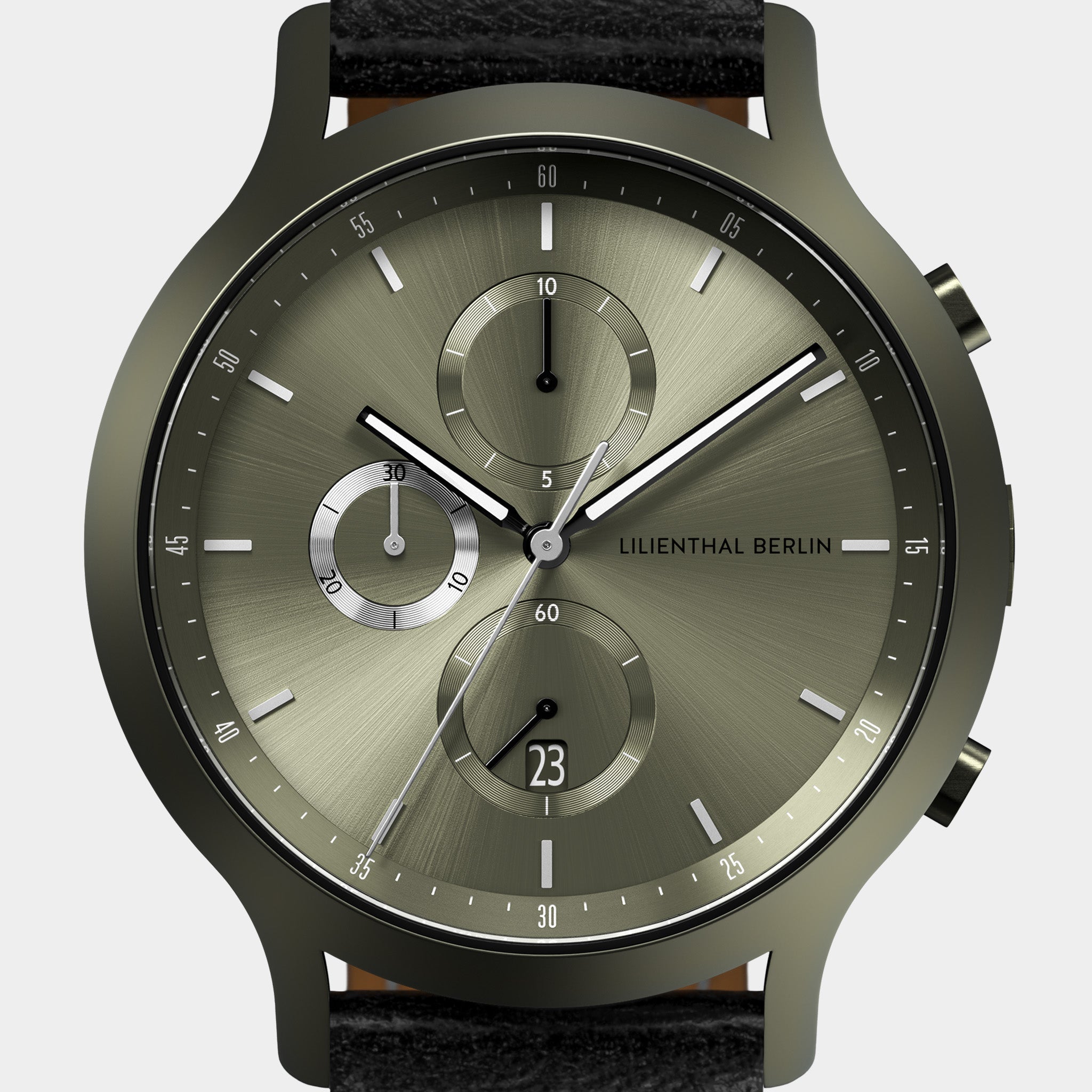 Chronograph Terra Leather Black – Lilienthal Berlin - North America