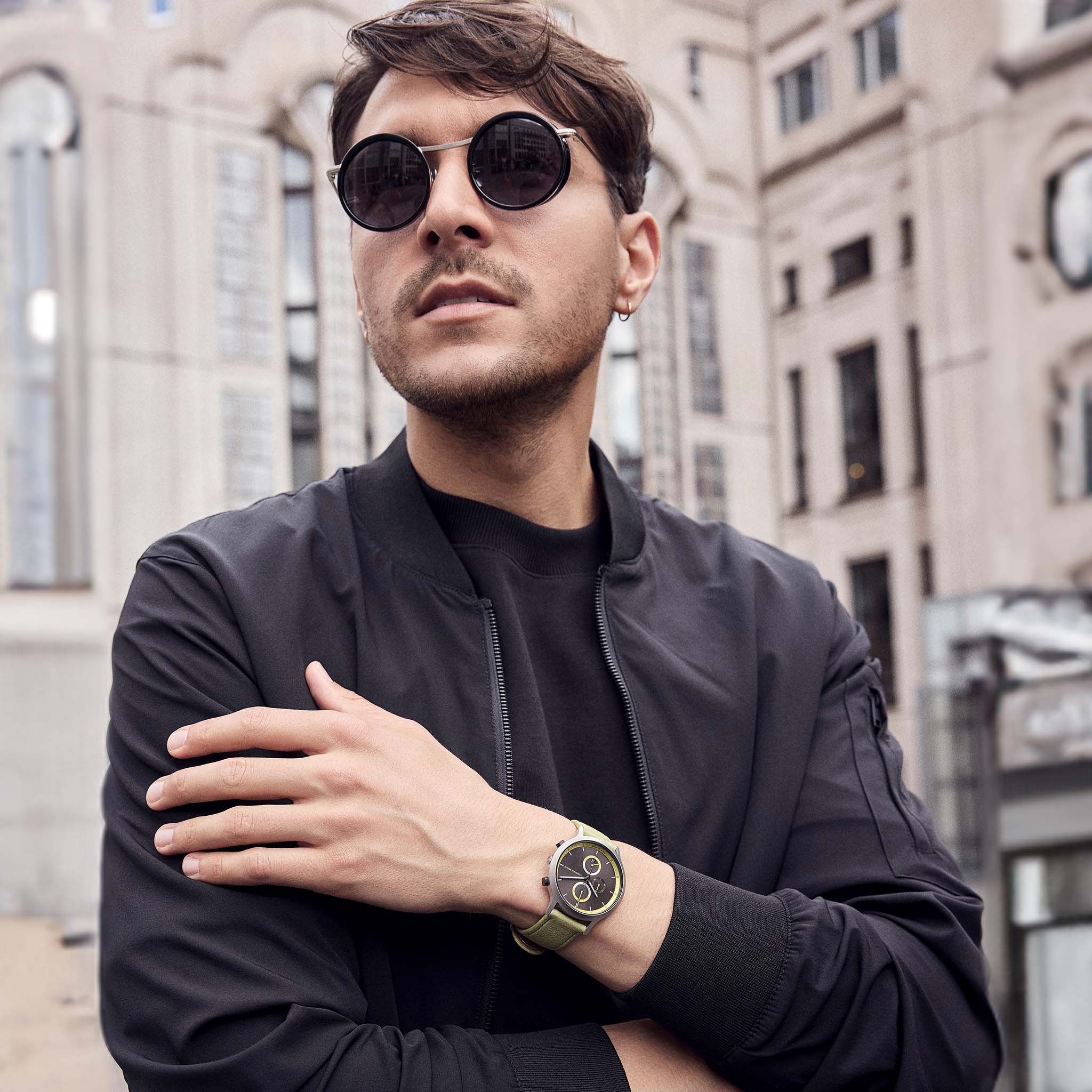 Chronograph Remix II Leather Black – Lilienthal Berlin - North America