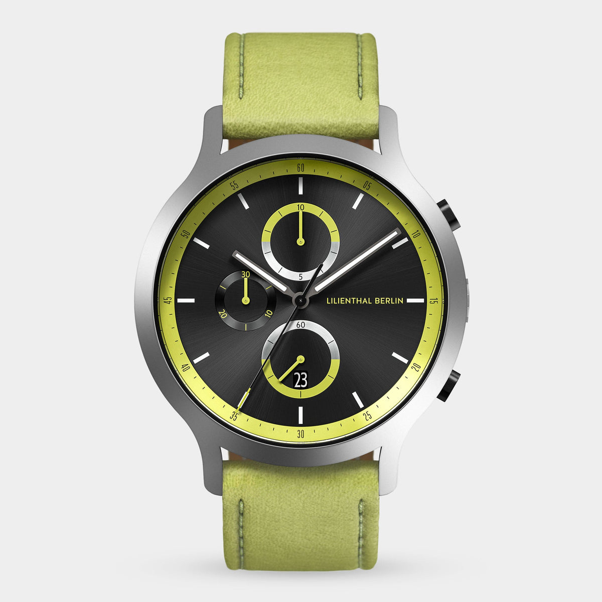 Lilienthal Berlin Chronograph Remix Ii Watch Leather Black