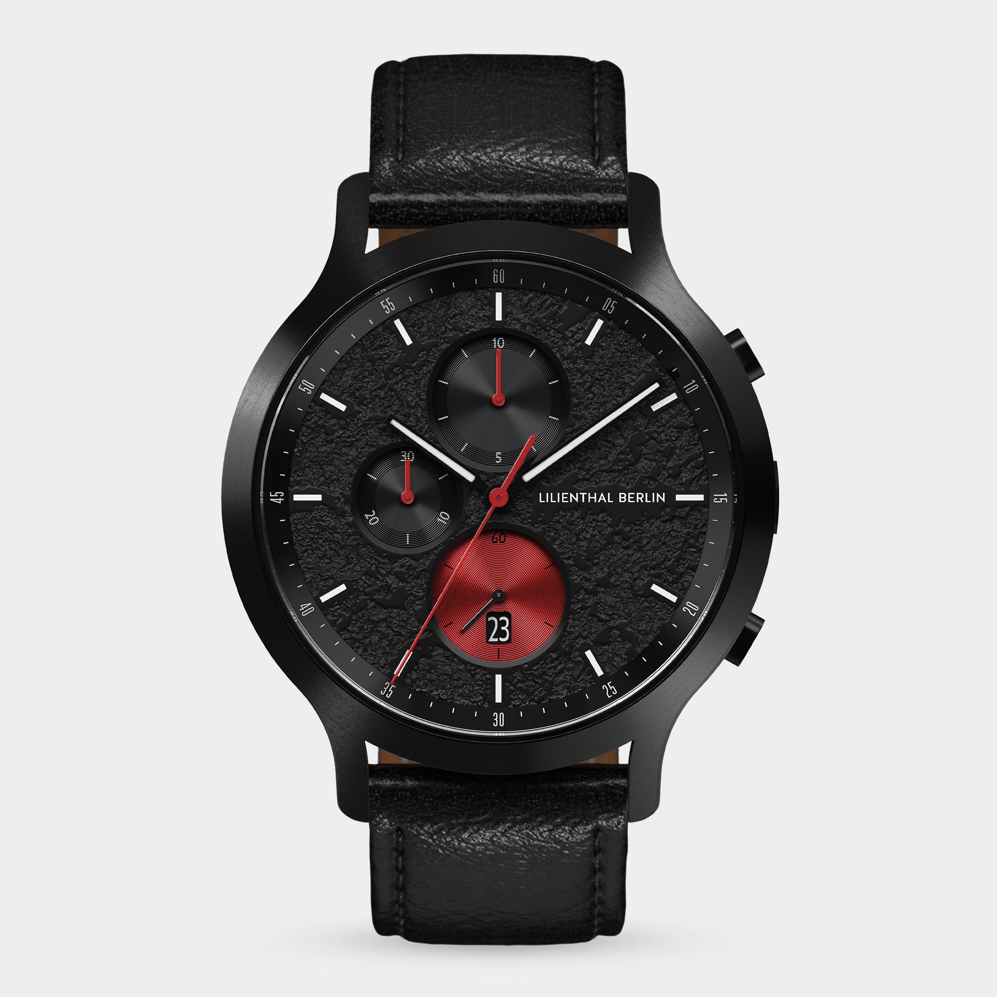 Chronograph Limited Edition Volcano I Leather Black – Lilienthal