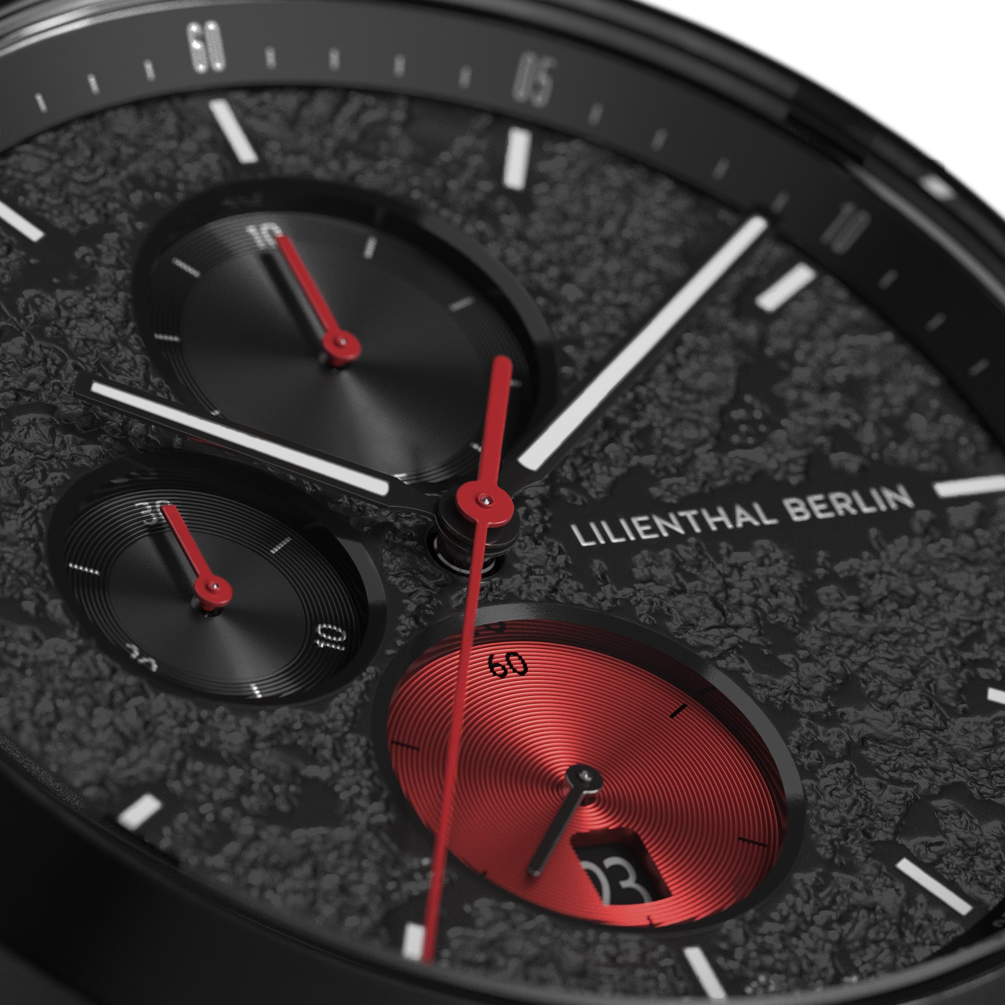 Chronograph Limited Edition Volcano I Leather Black – Lilienthal