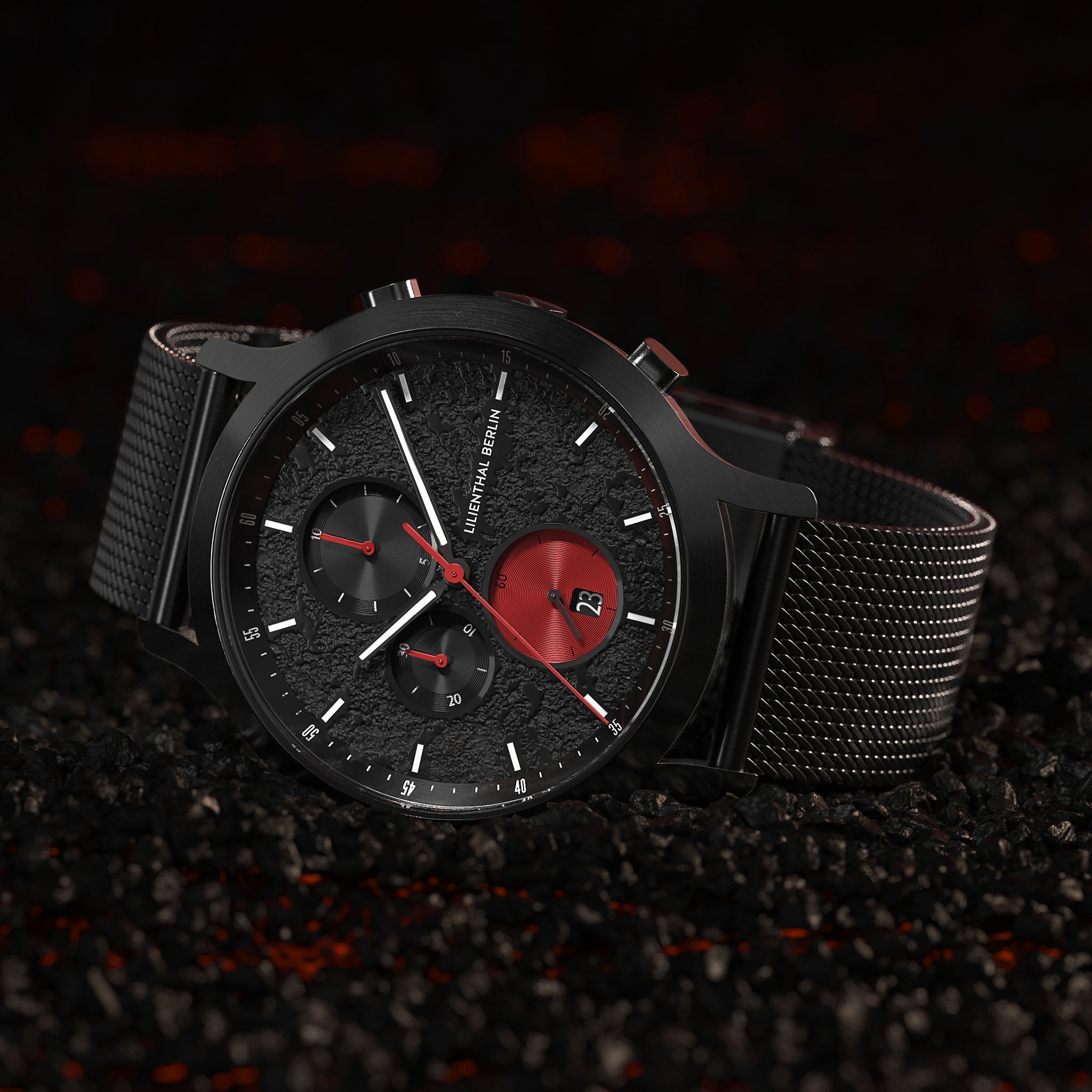 Chronograph Limited Edition Volcano I Mesh Black Brushed