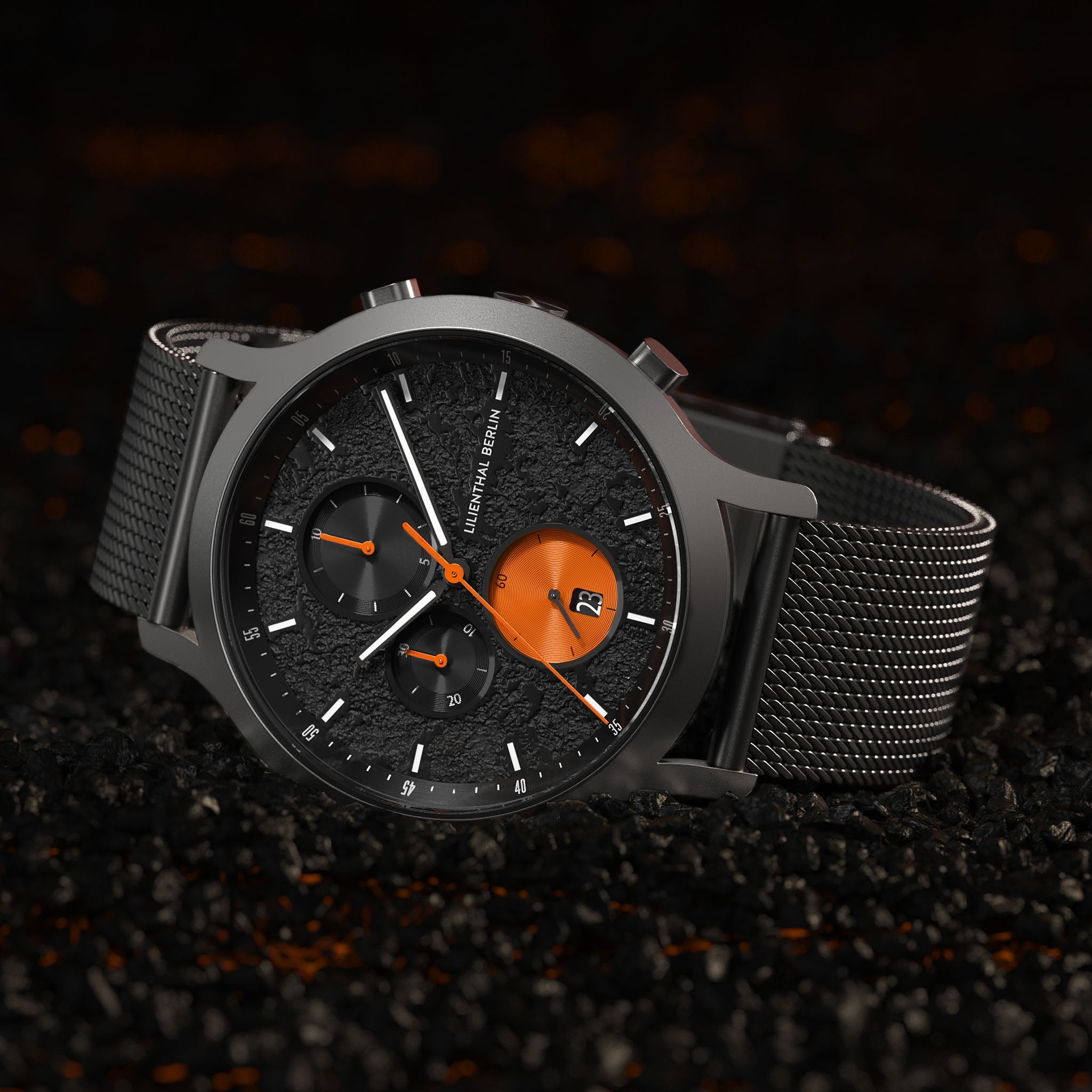 Chronograph Limited Edition Volcano II Mesh Anthracite Matte