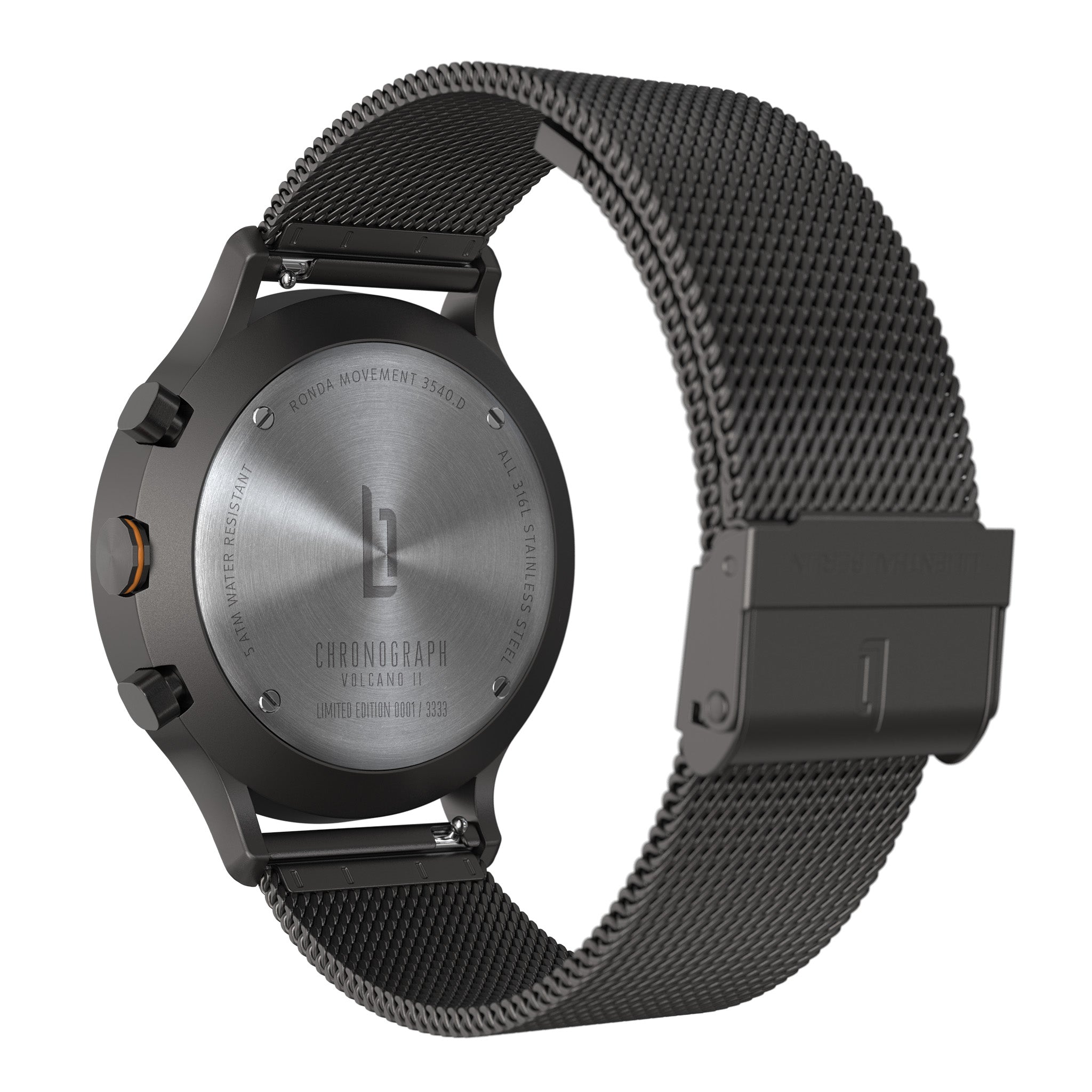Chronograph Limited Edition Volcano II Mesh Anthracite Matte