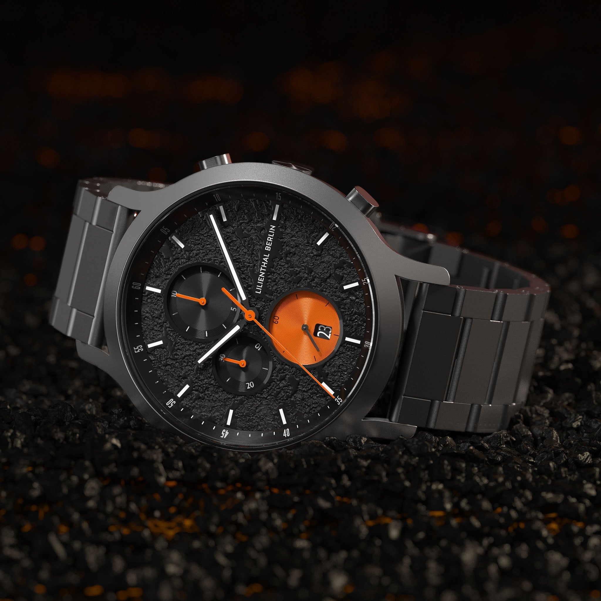 Chronograph Limited Edition Volcano II Stainless Steel Anthracite