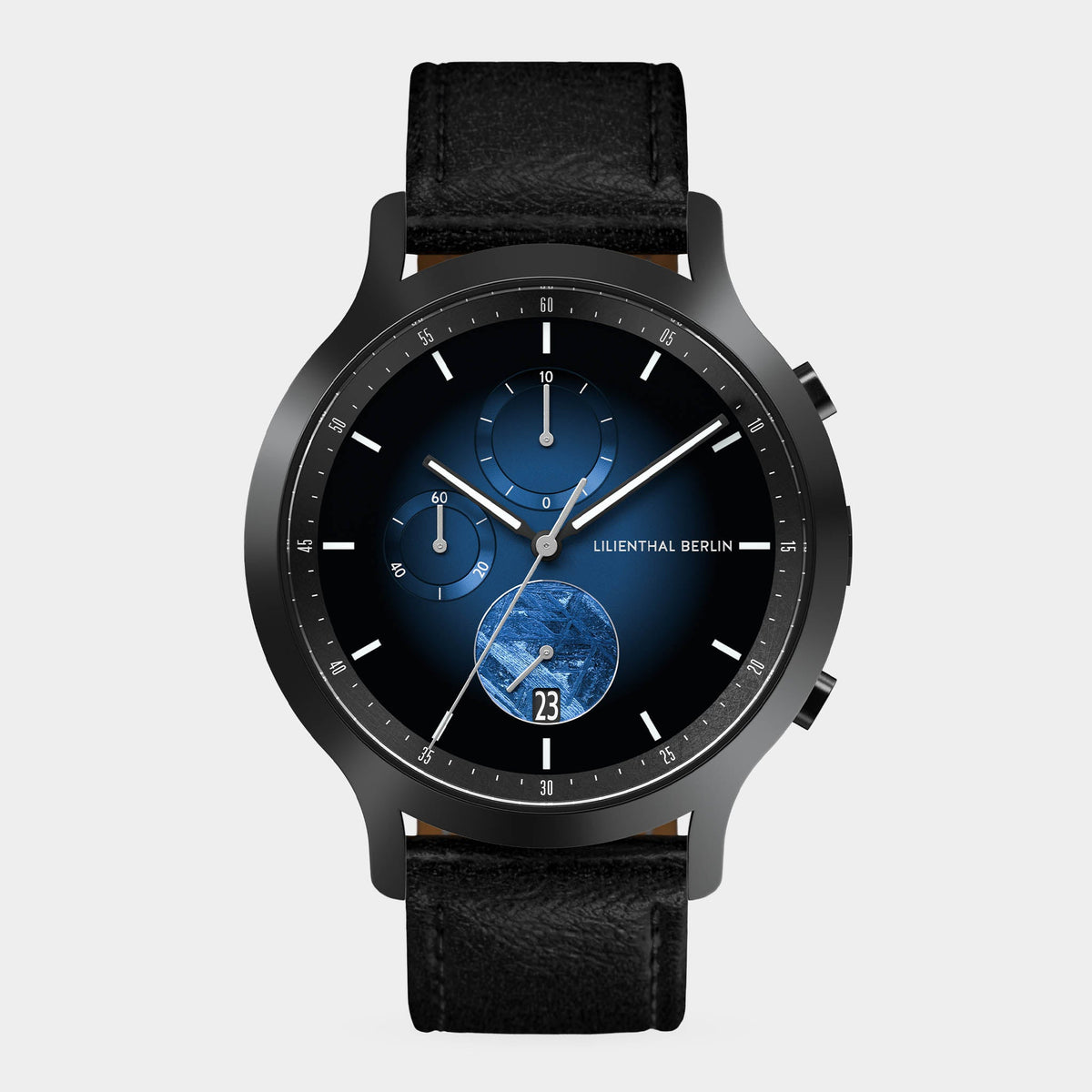 Lilienthal Berlin Chronograph Meteorite — Meteorite As Seconds Hand, Special Coating, Superluminova El