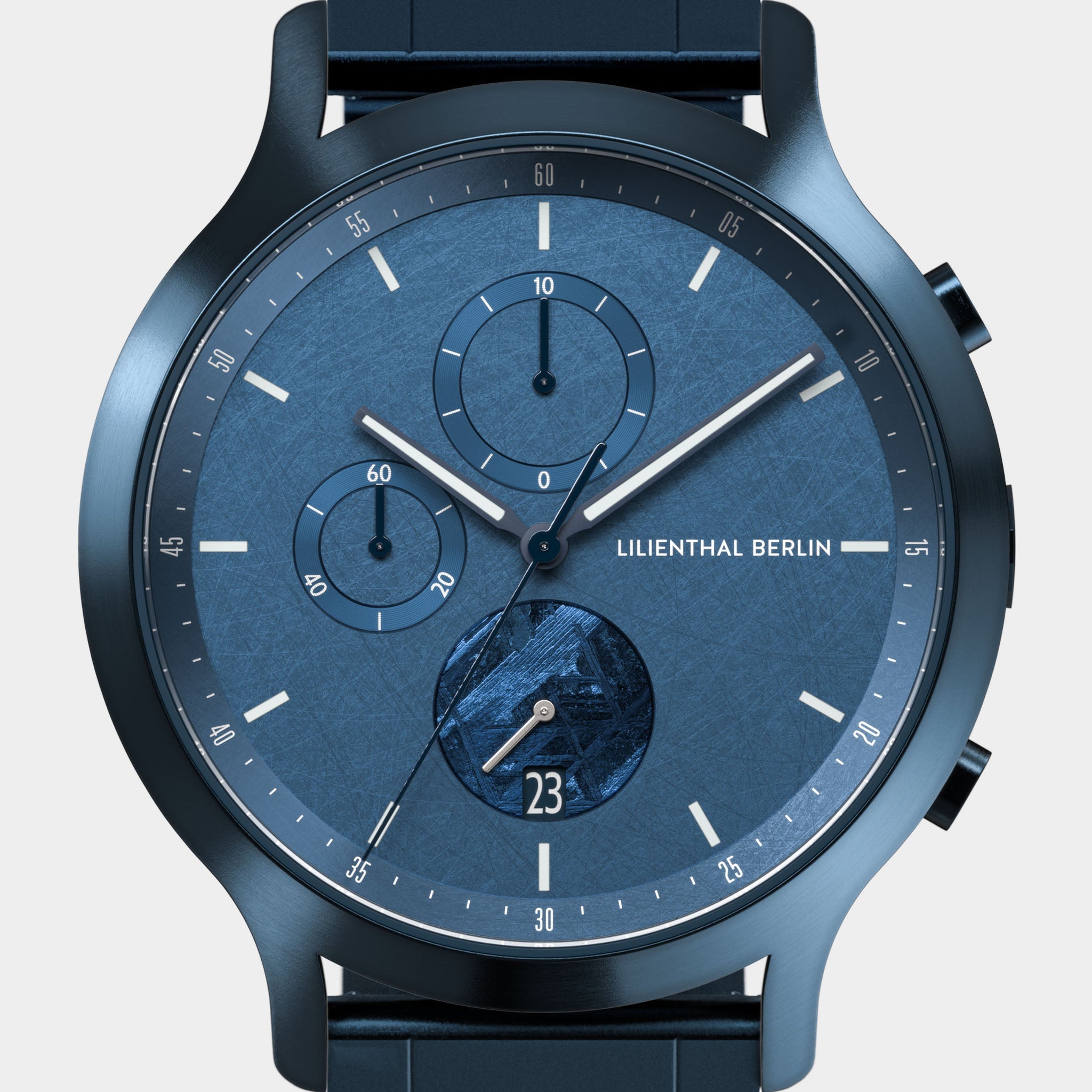 Chronograph Meteorite Stellar Blue - Stainless Steel Blue