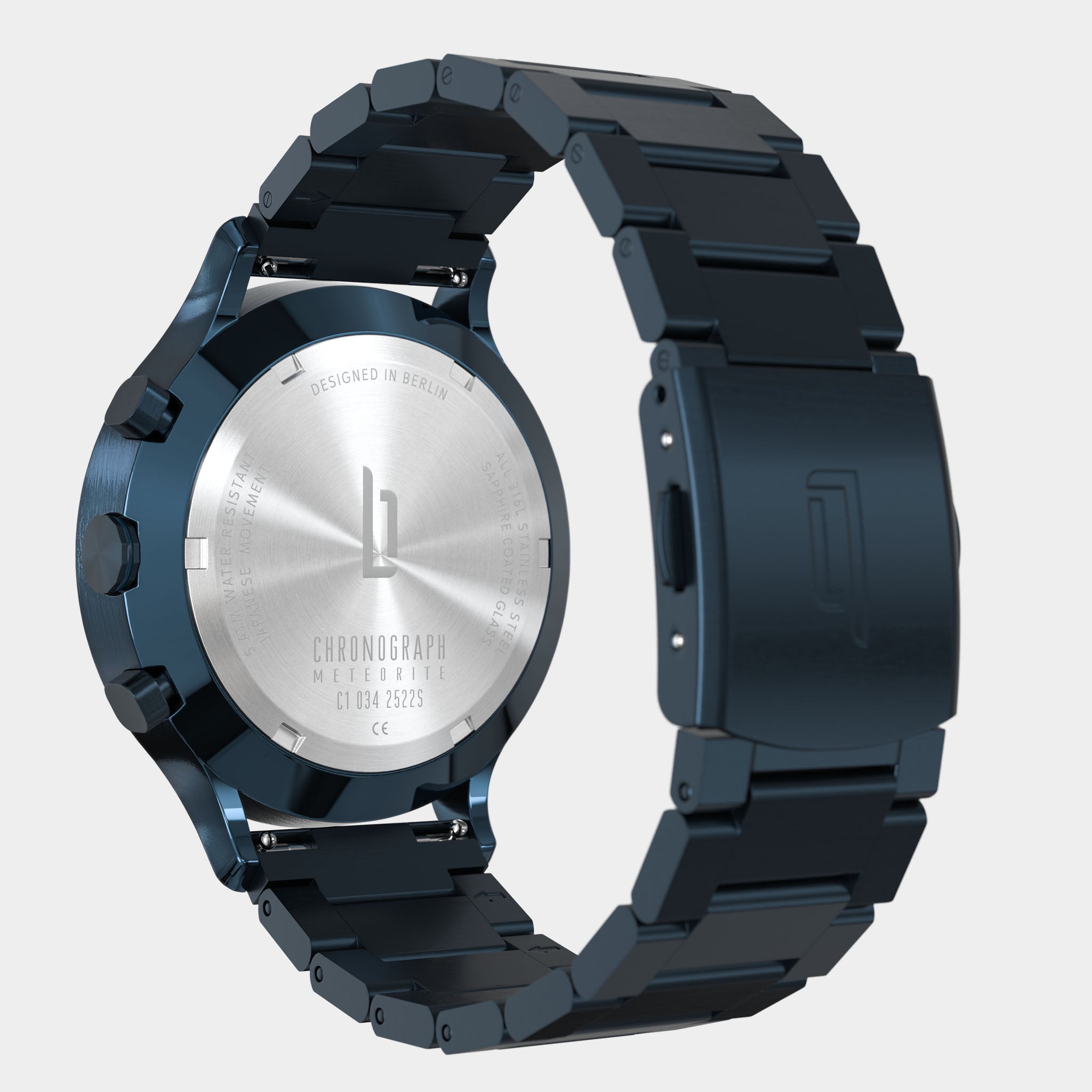Chronograph Meteorite Stellar Blue - Stainless Steel Blue