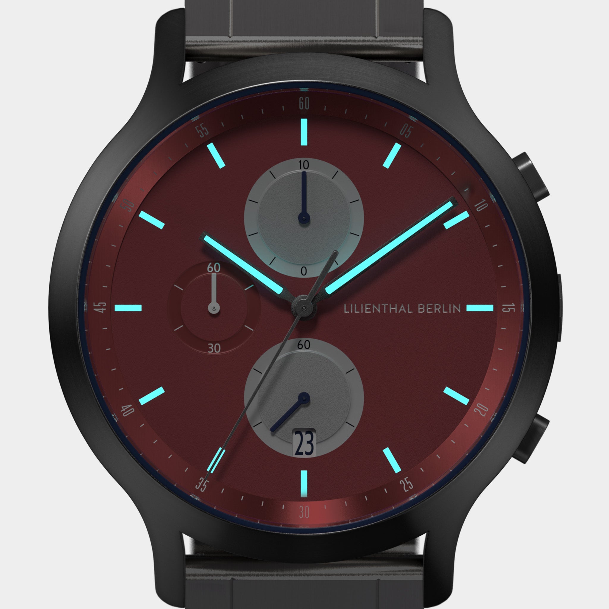 Chronograph Line 3 Stainless Steel Silver – Lilienthal Berlin