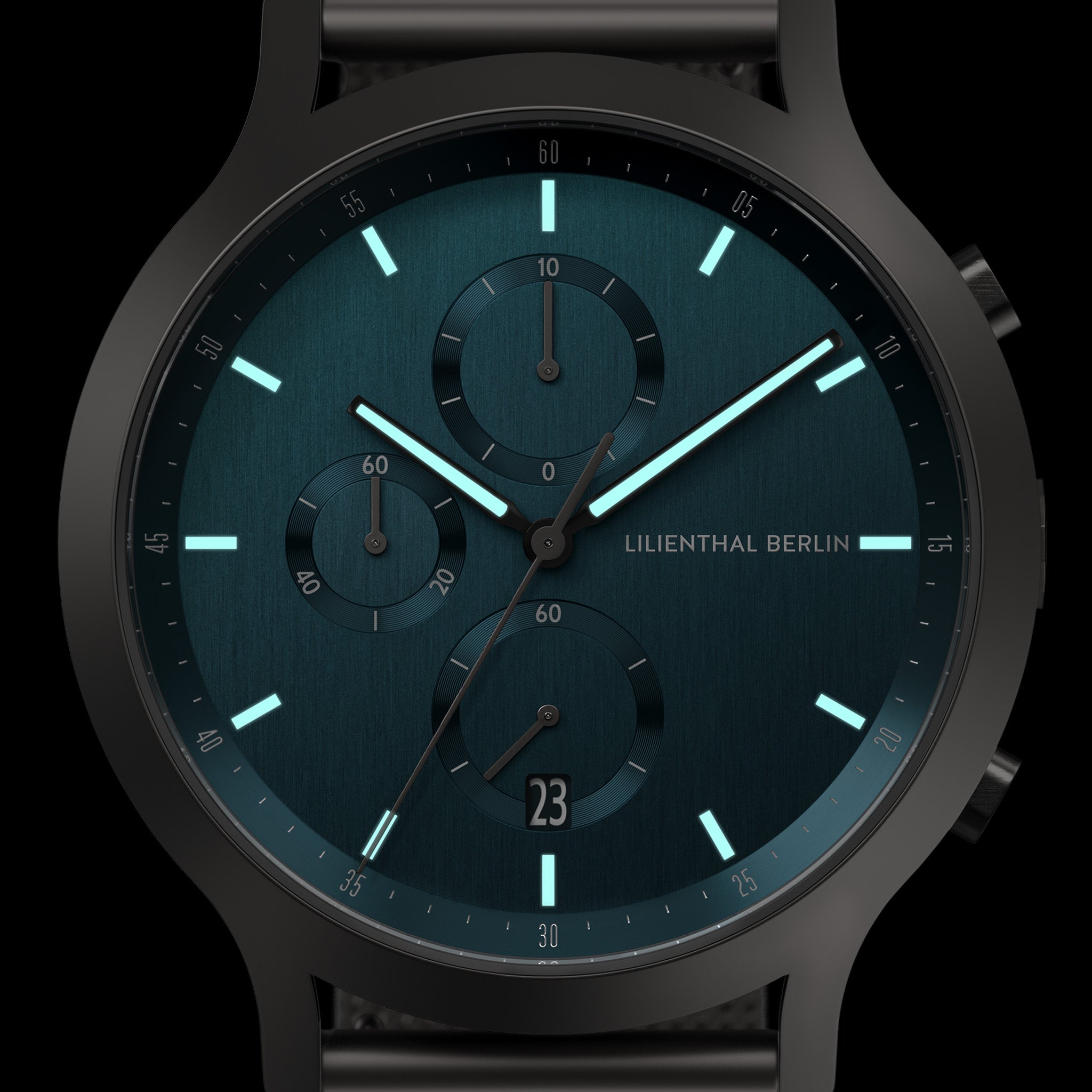 Chronograph Myth - Mesh Anthracite Matte – Lilienthal Berlin
