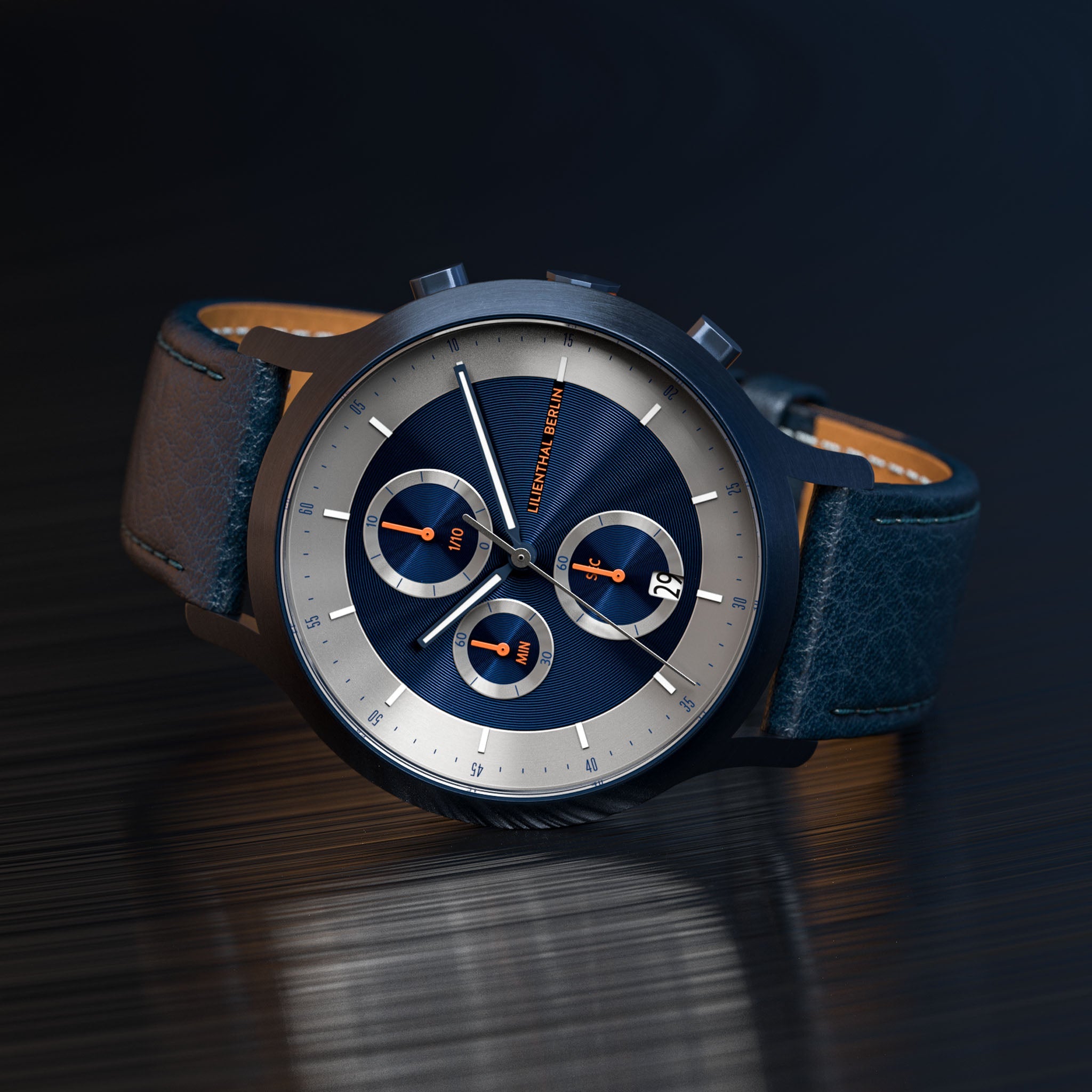 Chronograph LP Blue Silver - Lilienthal Berlin