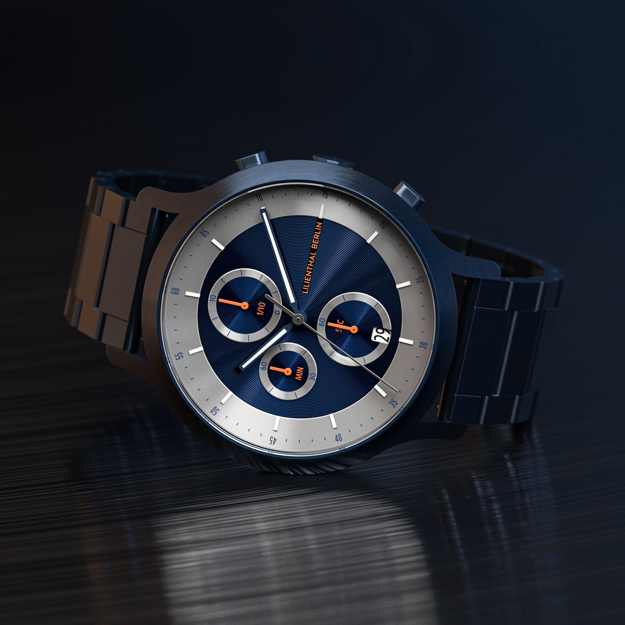 Chronograph LP Blue Silver - Lilienthal Berlin
