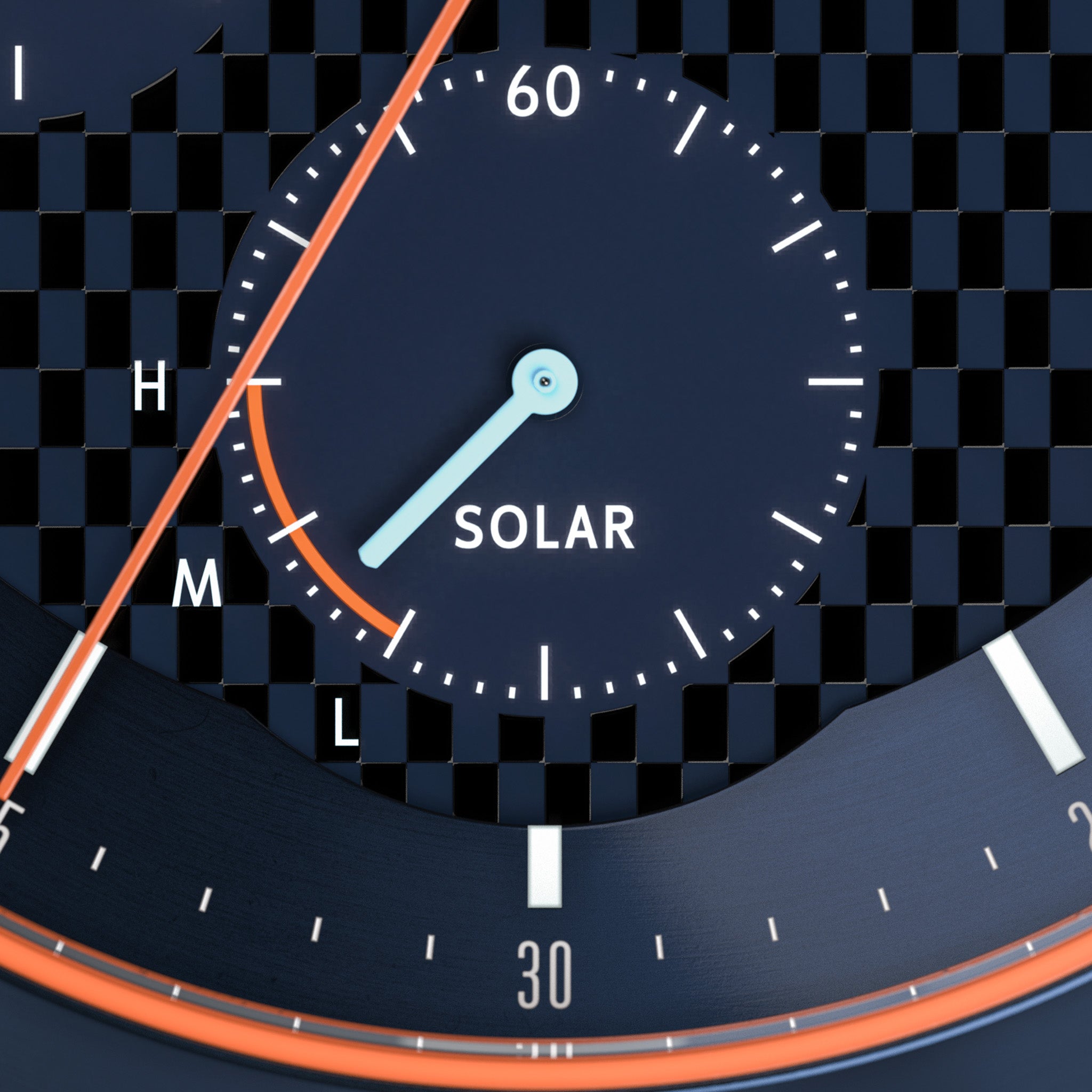 Chronograph Solar IV Stainless Steel Blue Brushed – Lilienthal