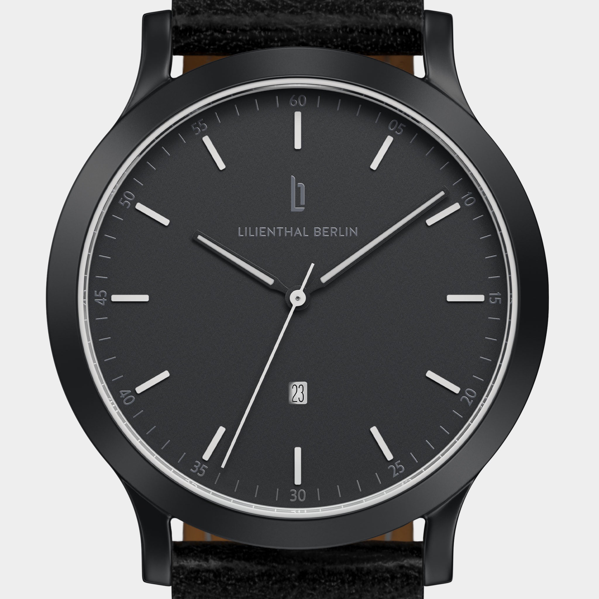 Huxley Black & White Leather Black – Lilienthal Berlin - North America