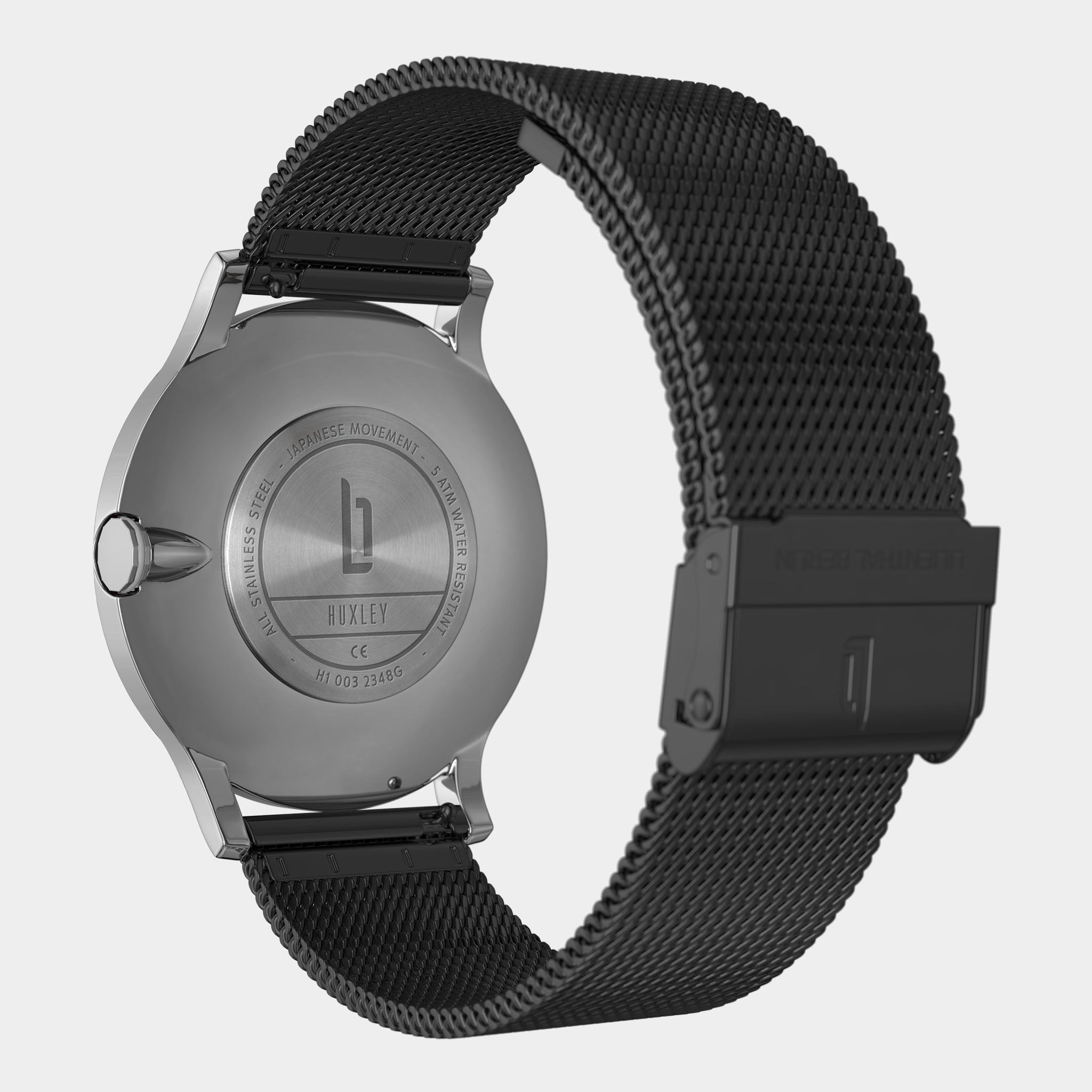 Huxley Silver White Mesh Black Brushed – Lilienthal Berlin - North