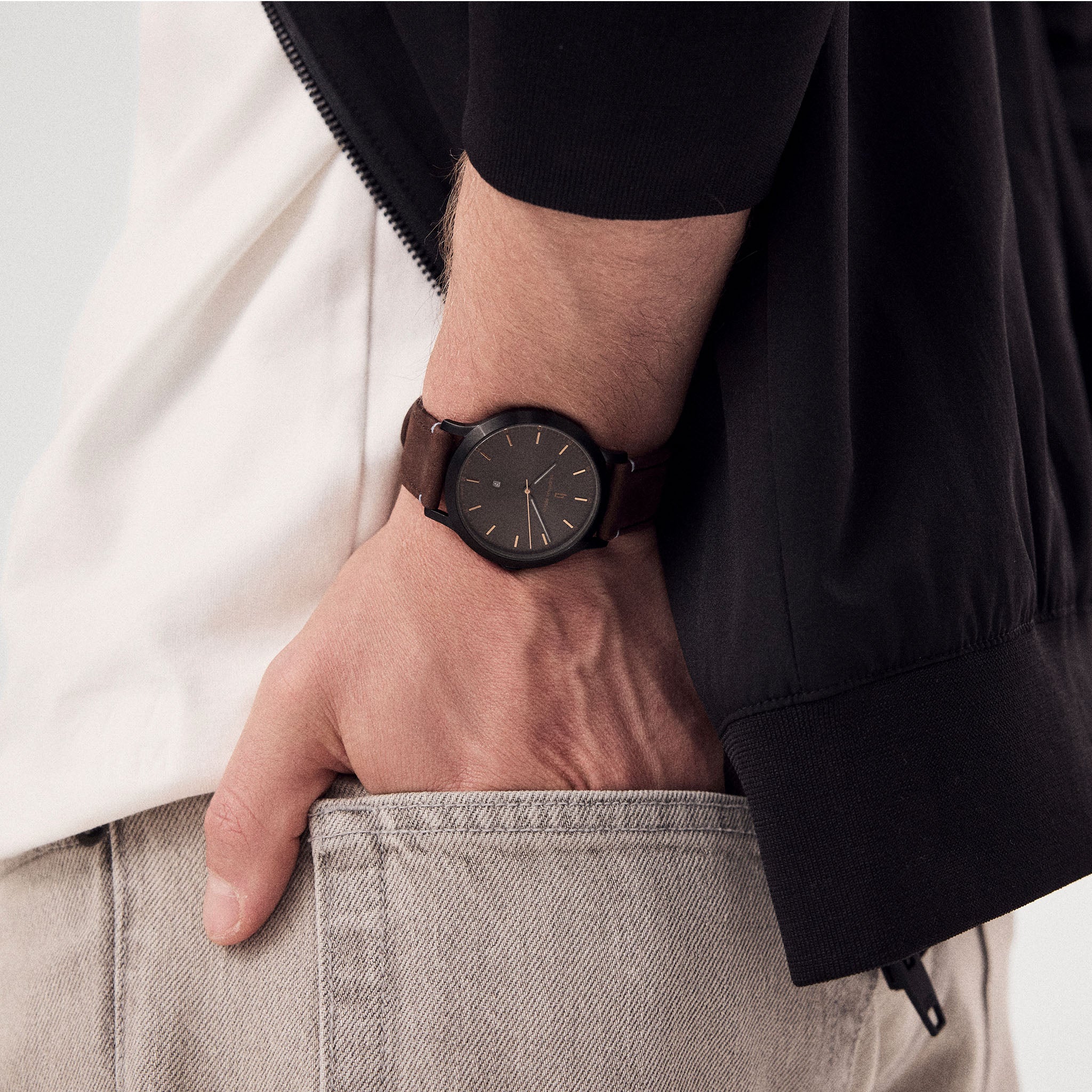 Huxley Black Bronze Leather Black – Lilienthal Berlin - North America
