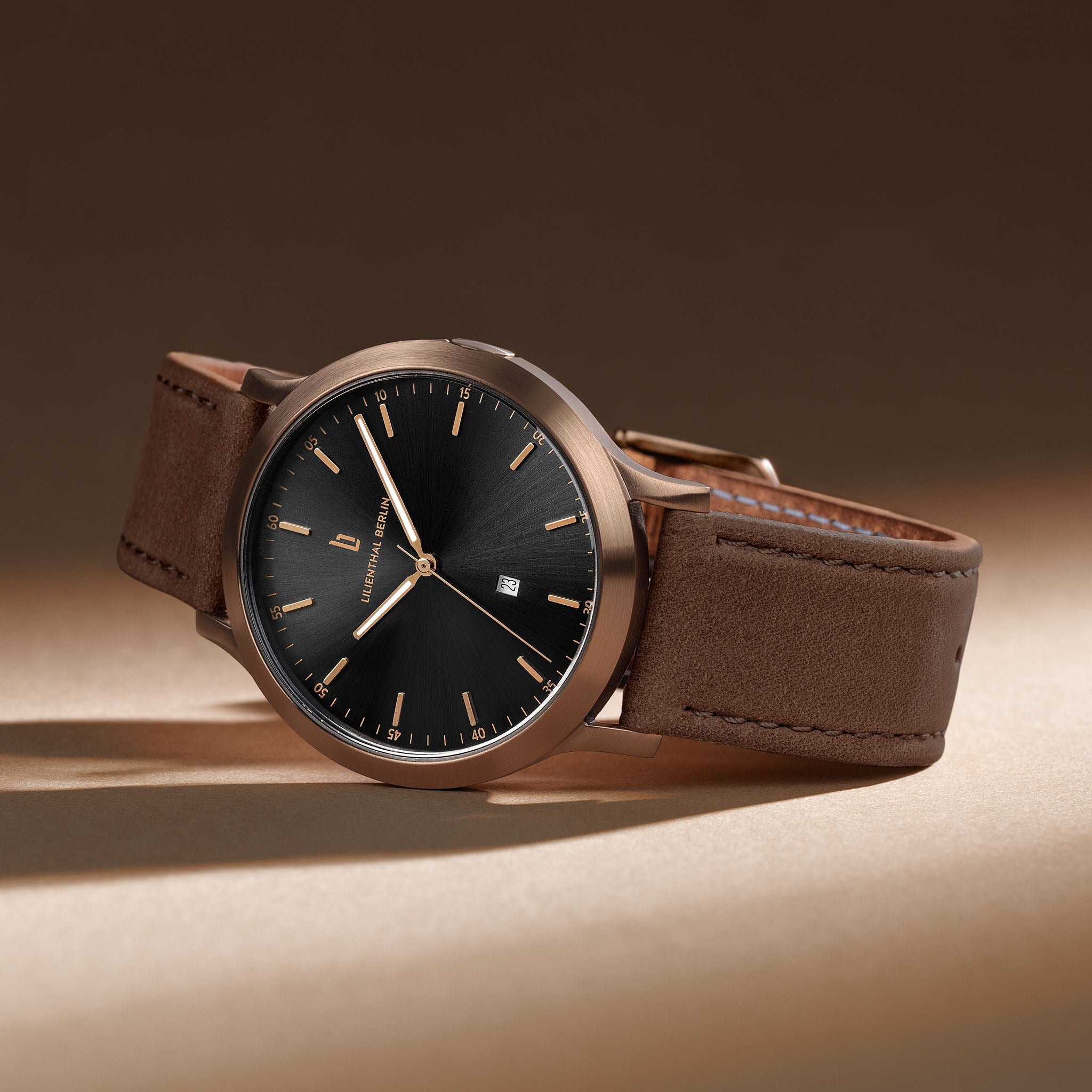 Huxley Bronze Black Leather Dark brown – Lilienthal Berlin - North