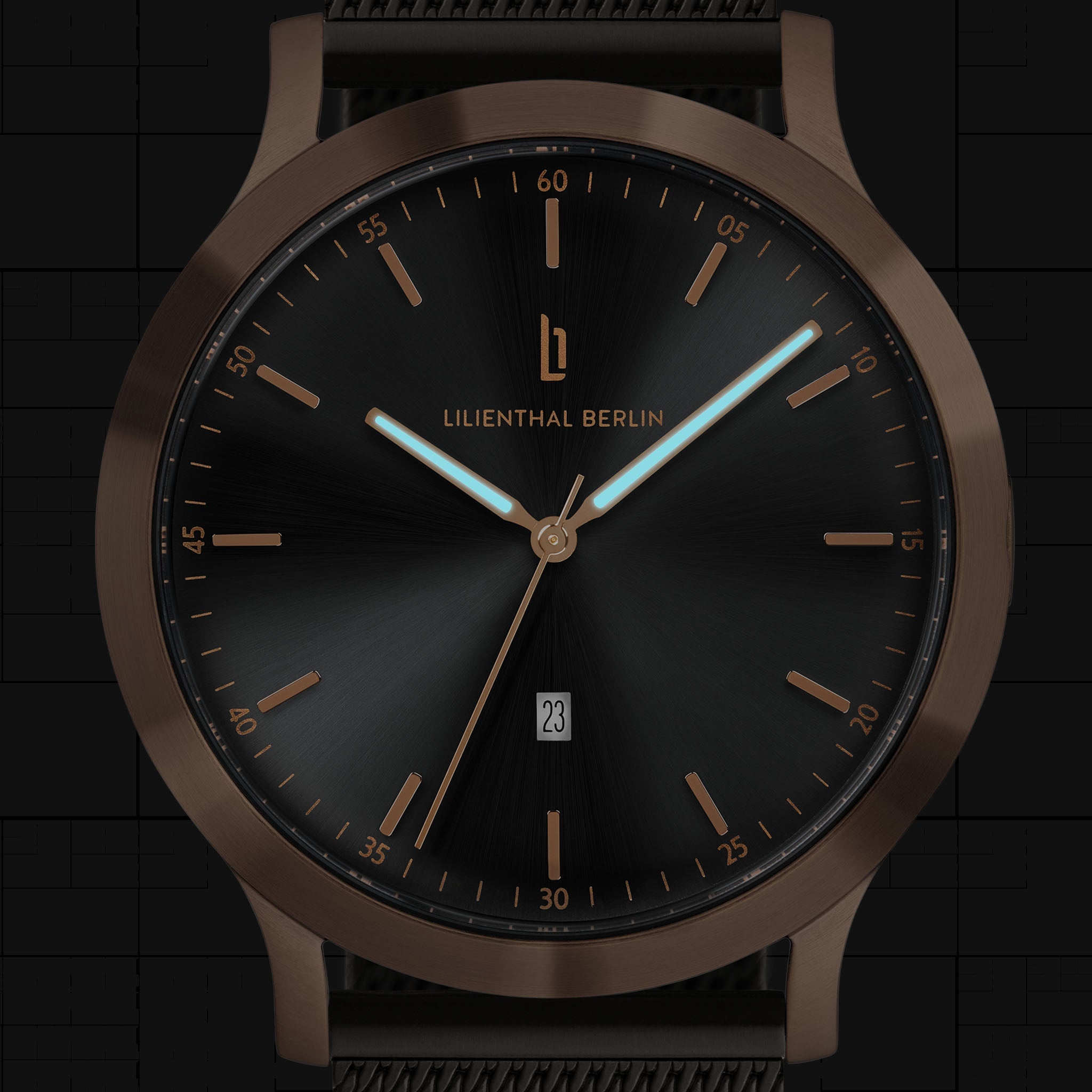 Huxley Bronze Black Mesh Black Brushed – Lilienthal Berlin - North