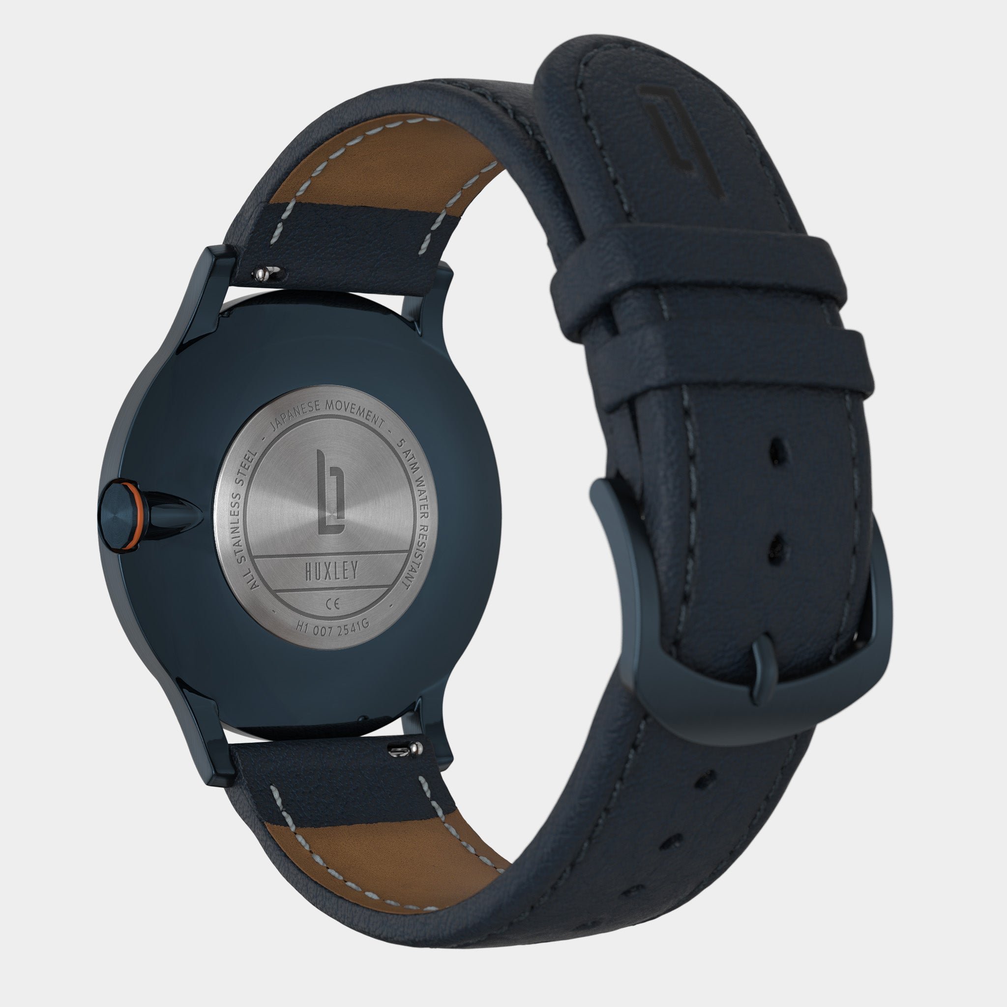 Huxley Blue Orange Leather Dark blue – Lilienthal Berlin - North