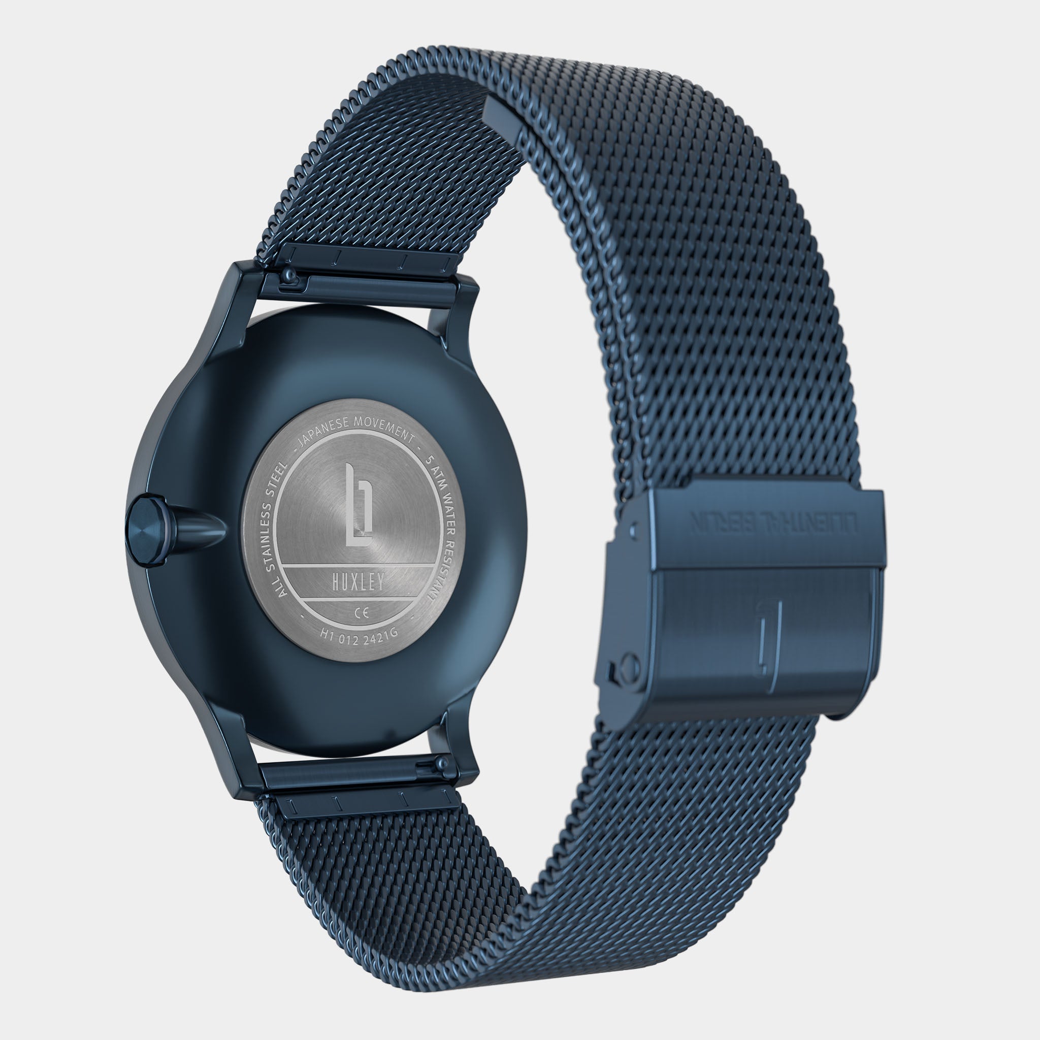Huxley Blue Rose Gold Mesh Blue Brushed – Lilienthal Berlin