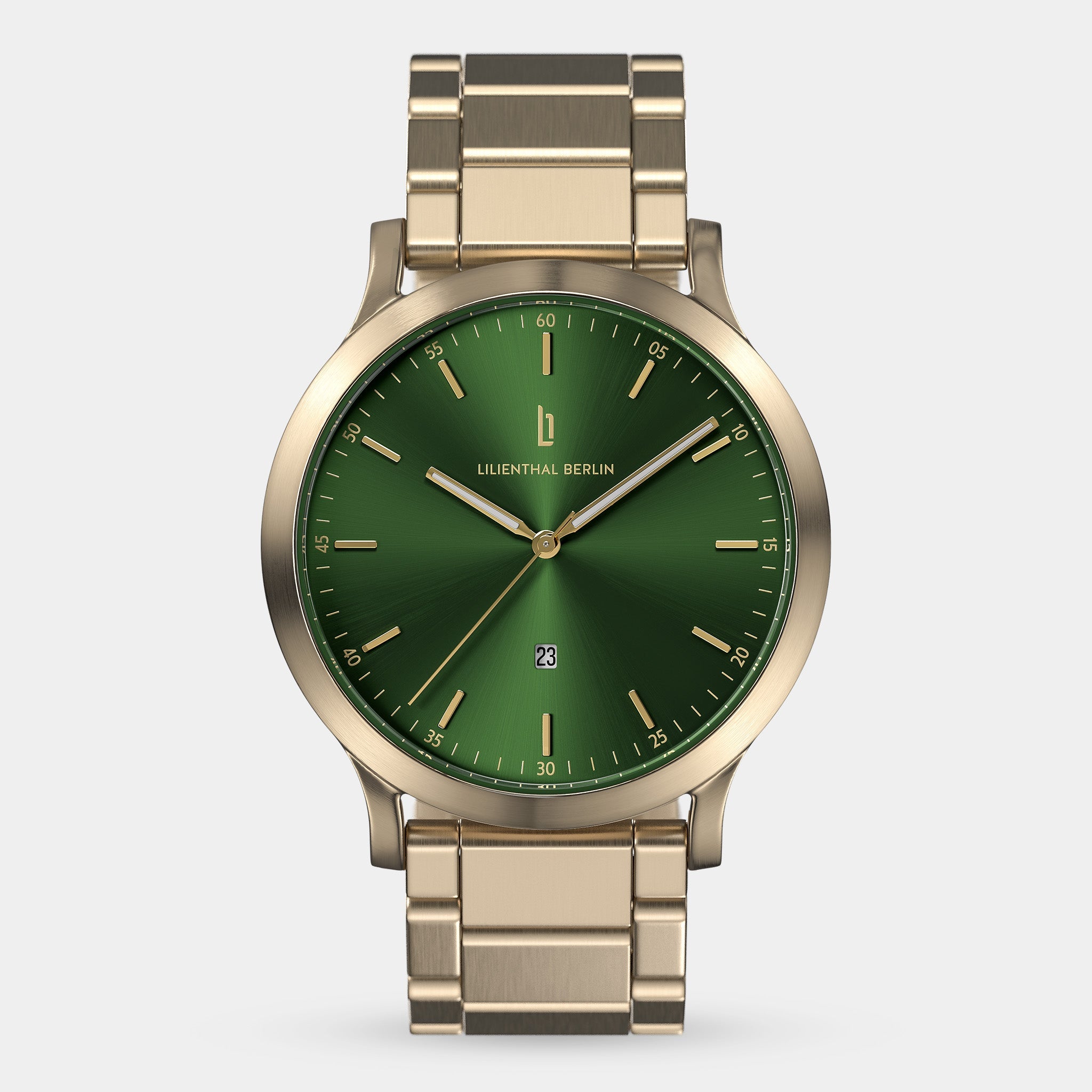 BERLIN ベルリン 32PD Huxley Beige Gold Green Stainless steel Beige Gold Brushed