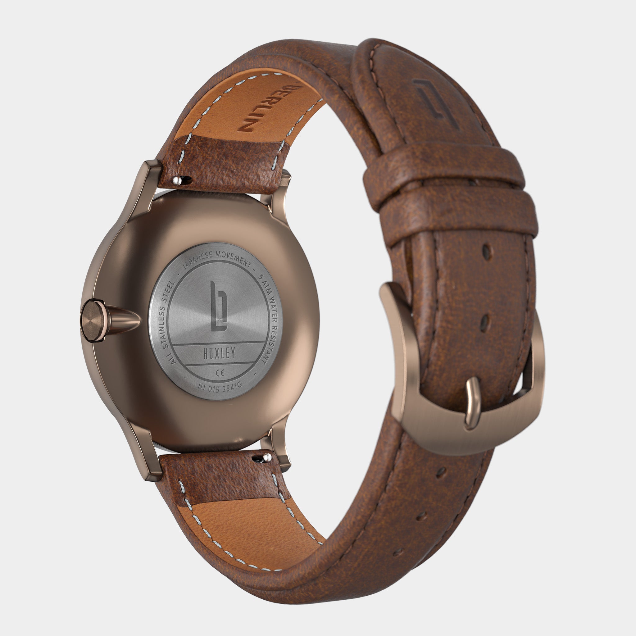 Huxley Bronze Almond Leather Dark brown – Lilienthal Berlin